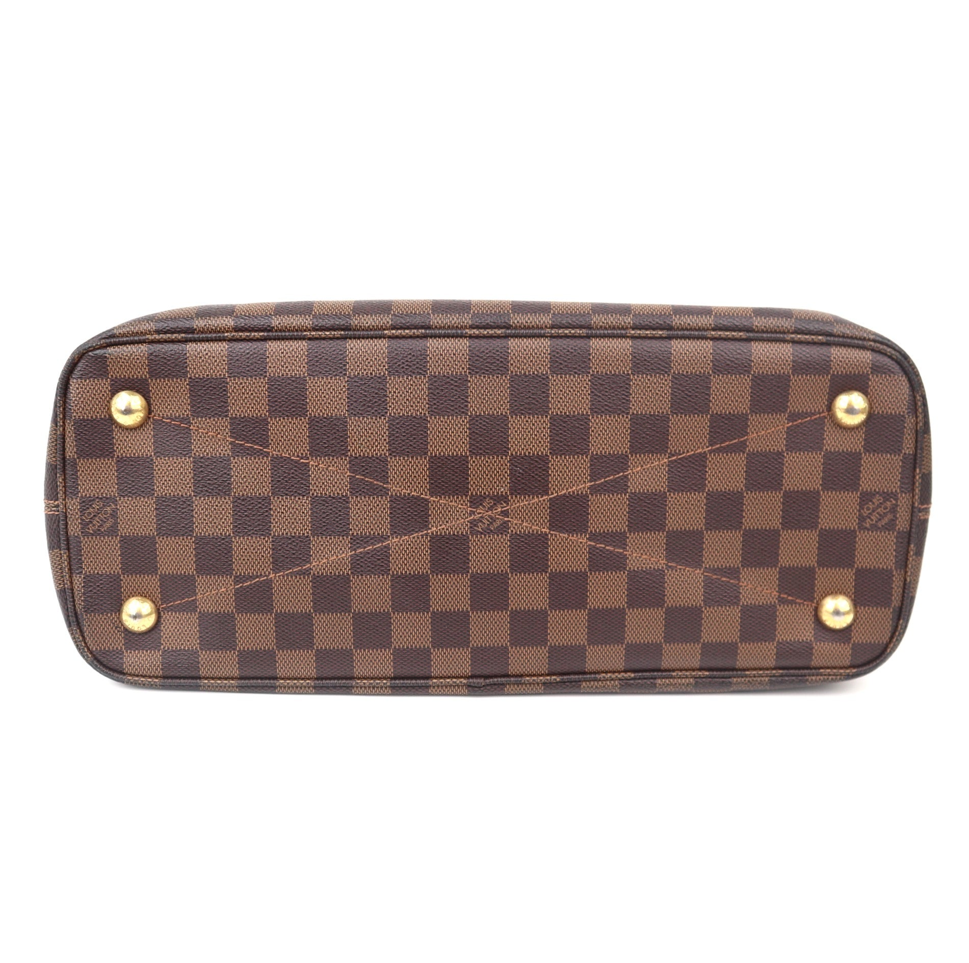 C1137 Louis Vuitton Ascot Damier Ebene Top Handle Bag-Pre Owned