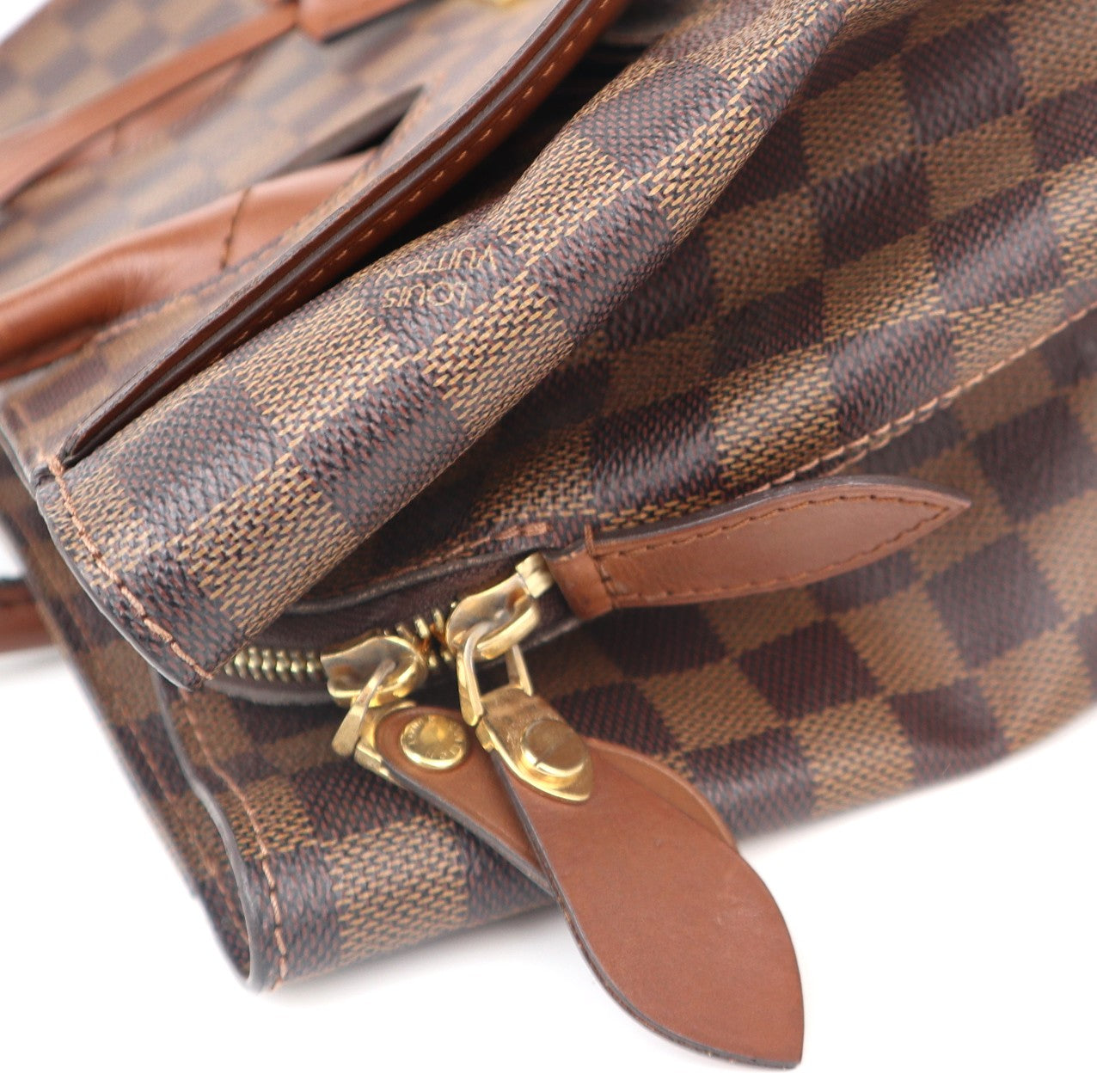 C1137 Louis Vuitton Ascot Damier Ebene Top Handle Bag-Pre Owned