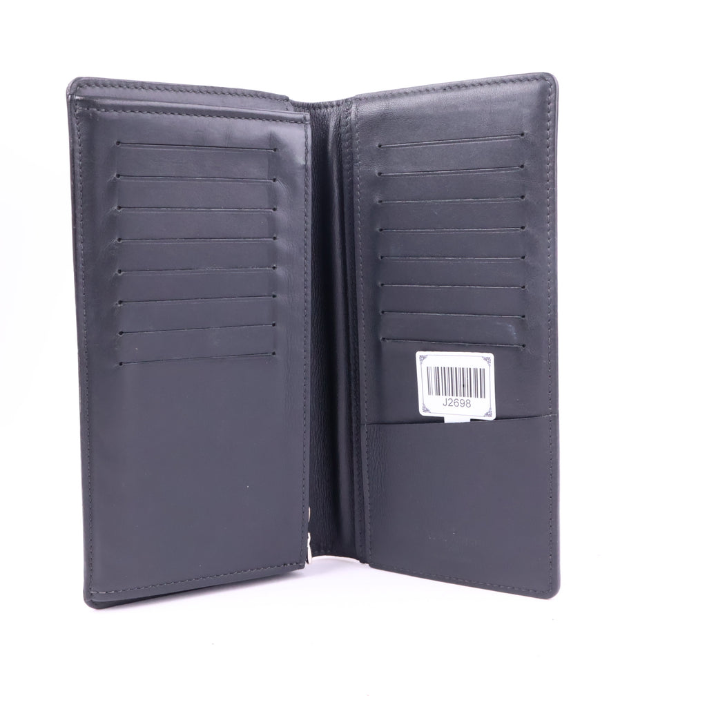 J2698 Louis Vuitton Wallet Brazza | Pre-Owned Like New Grey Damier Graphite canvas