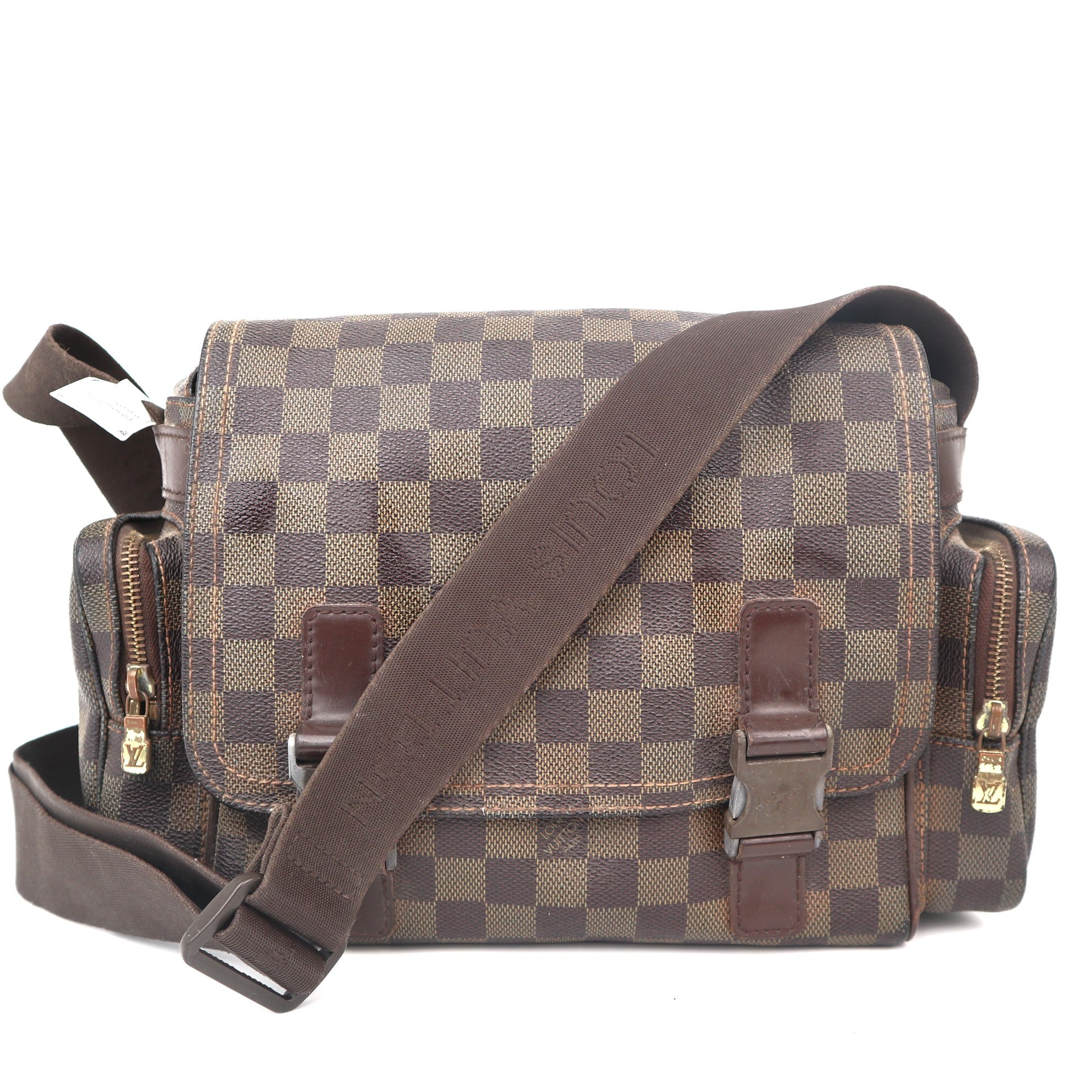 C1138 Louis Vuitton Damier Canvas Melville Reporter Bag-Pre Owned