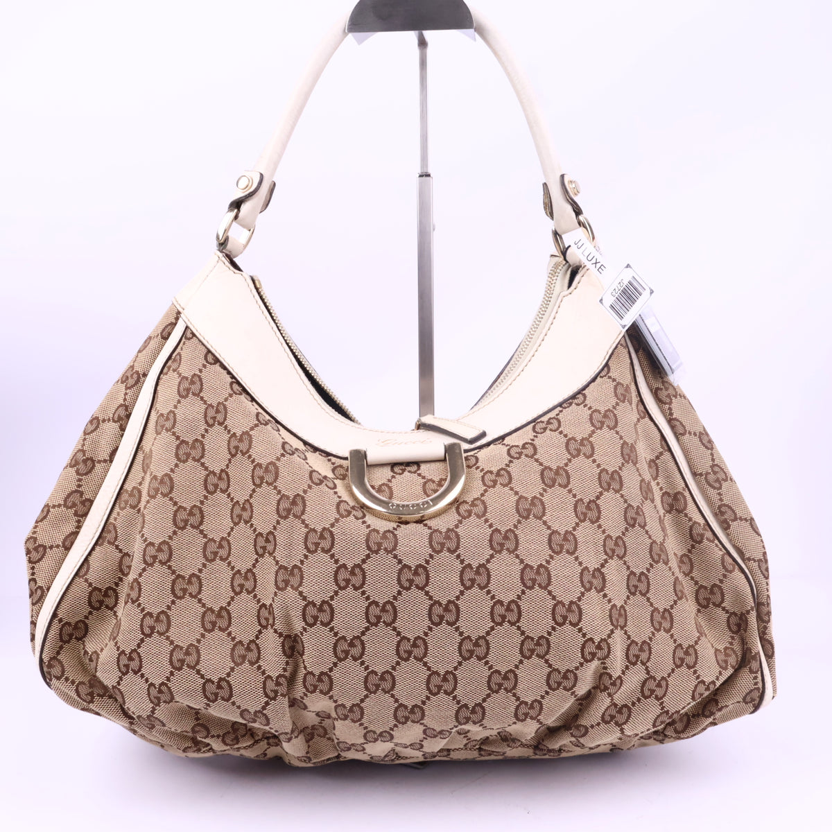 J2723# Gucci Shoulder Bag GUCCI GG Canvas Abbey D Ring Shoulder Bag | Pre-Owned Like New Beige / Brown GG Monogram Canvas