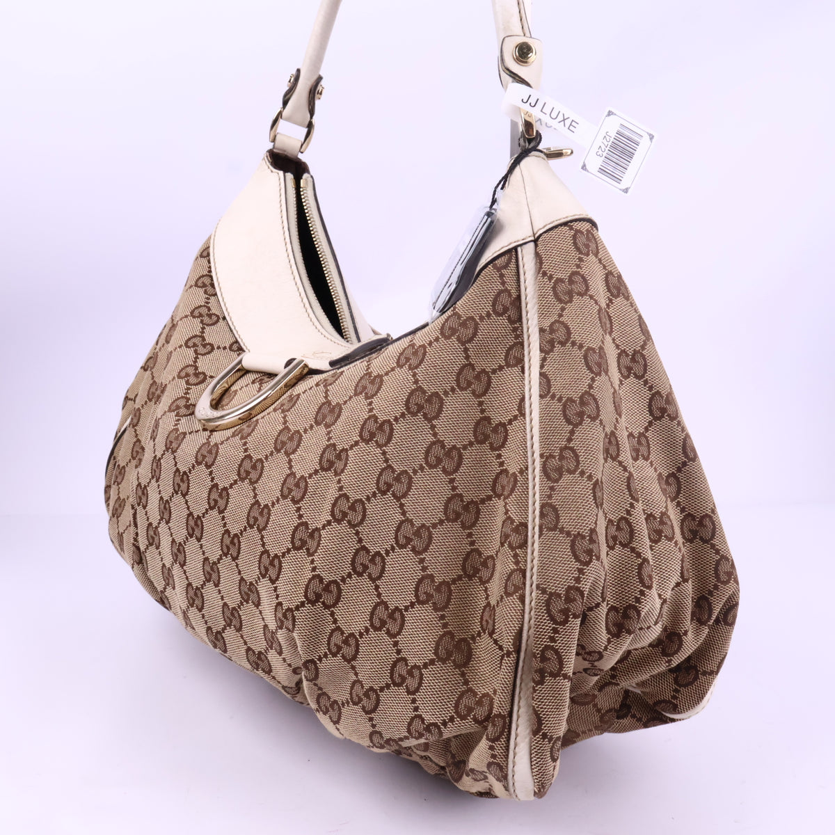 J2723# Gucci Shoulder Bag GUCCI GG Canvas Abbey D Ring Shoulder Bag | Pre-Owned Like New Beige / Brown GG Monogram Canvas