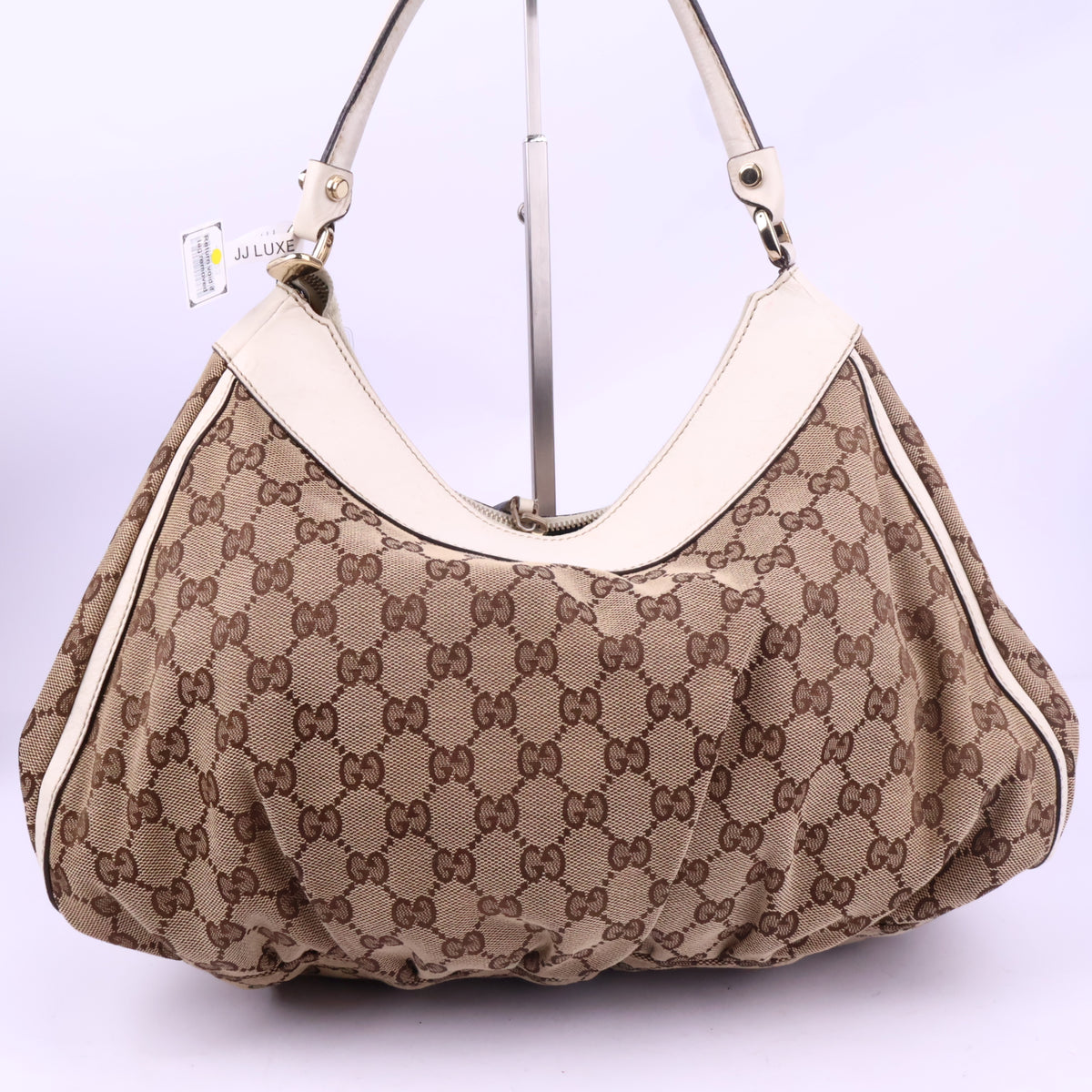 J2723# Gucci Shoulder Bag GUCCI GG Canvas Abbey D Ring Shoulder Bag | Pre-Owned Like New Beige / Brown GG Monogram Canvas