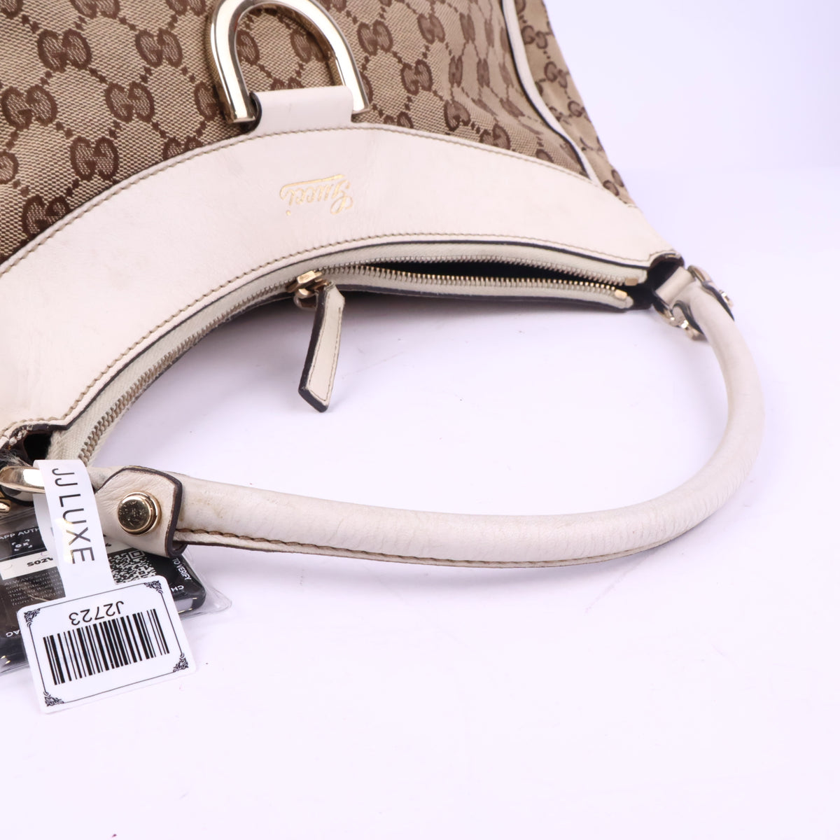 J2723# Gucci Shoulder Bag GUCCI GG Canvas Abbey D Ring Shoulder Bag | Pre-Owned Like New Beige / Brown GG Monogram Canvas