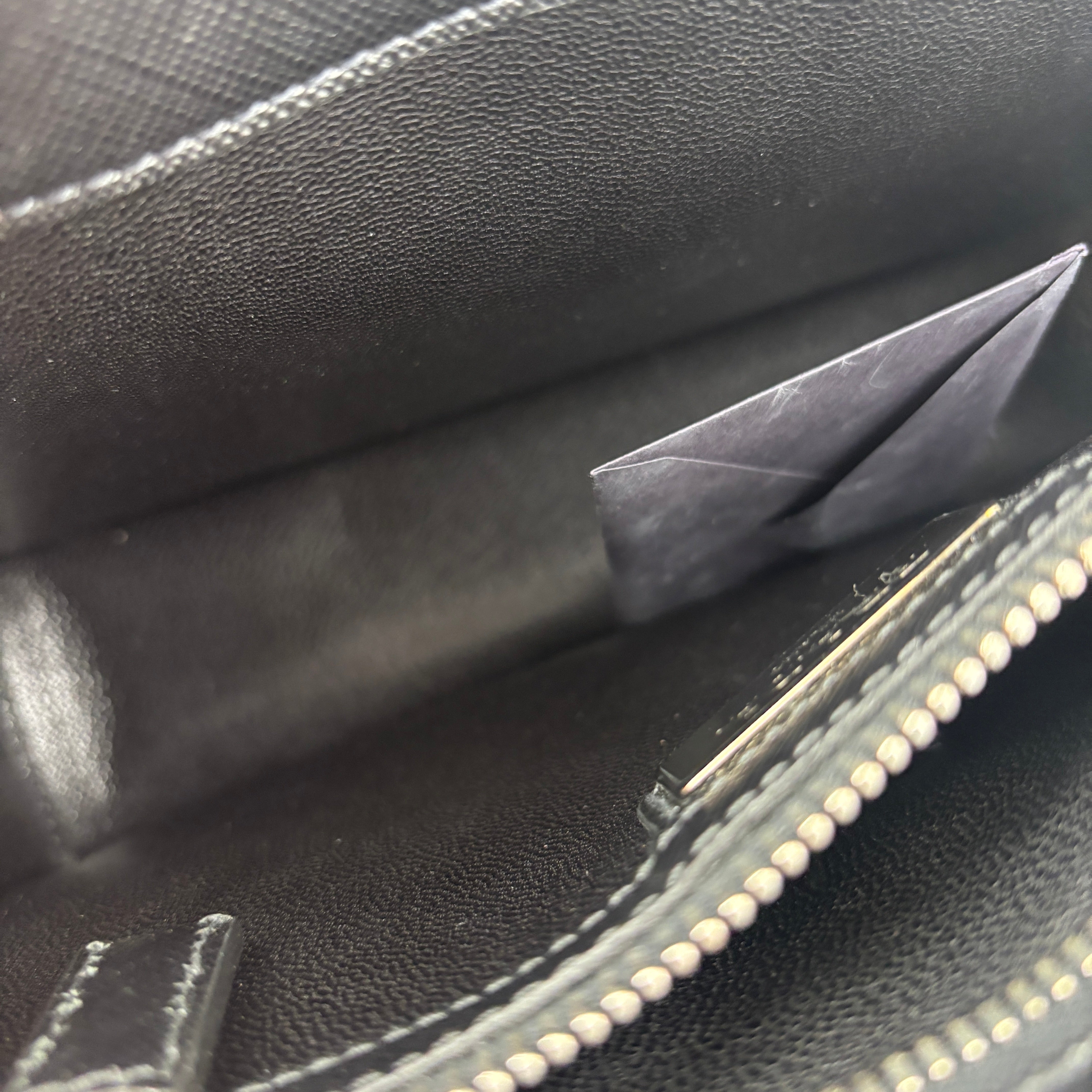 J3711-Prada Black Saffiano Travel Organizer Pouch- Pre Owned