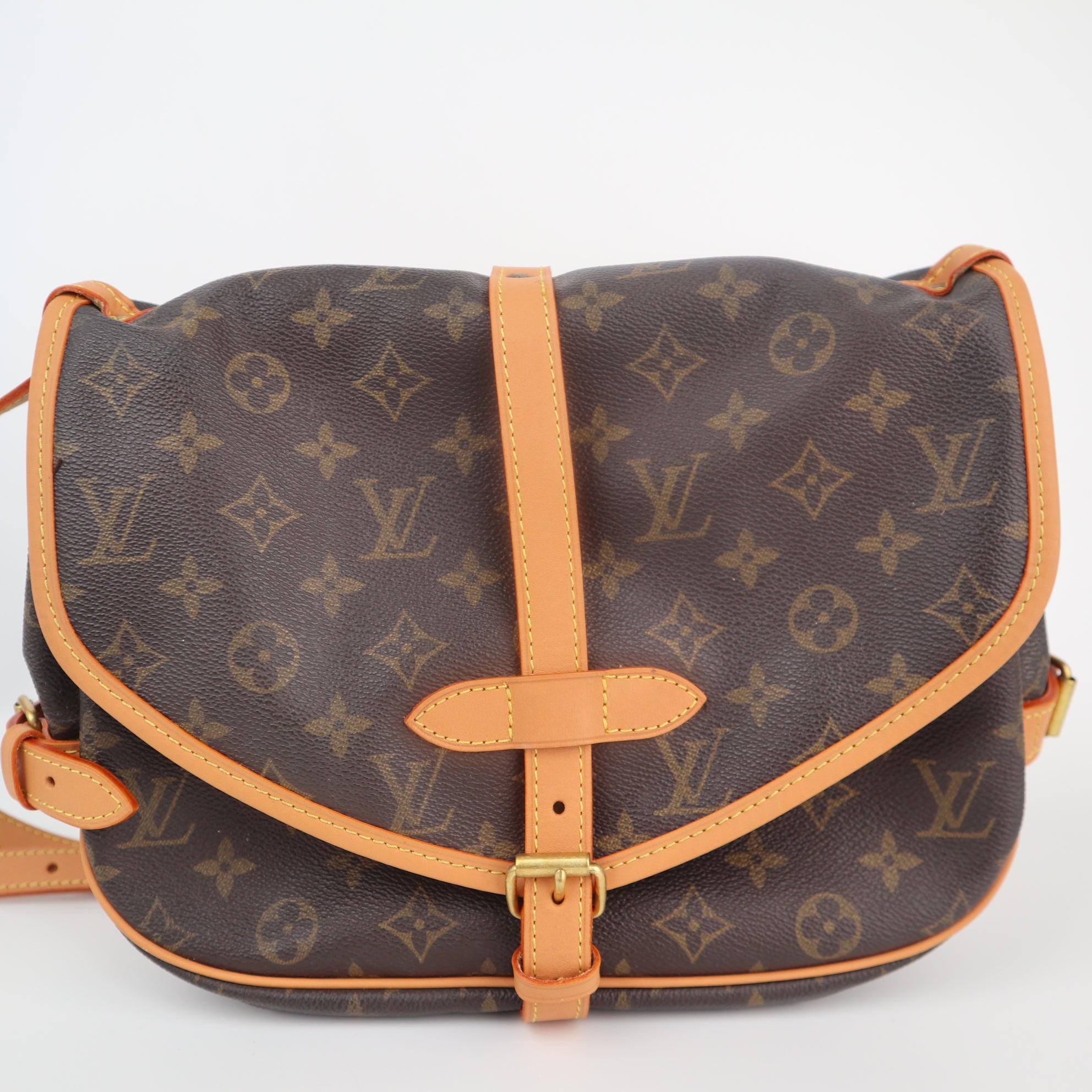 Louis Vuitton Monogram Canvas Saumur 30 Shoulder Bag C1742R | Pre-Owned Excellent Brown Monogram Canvas