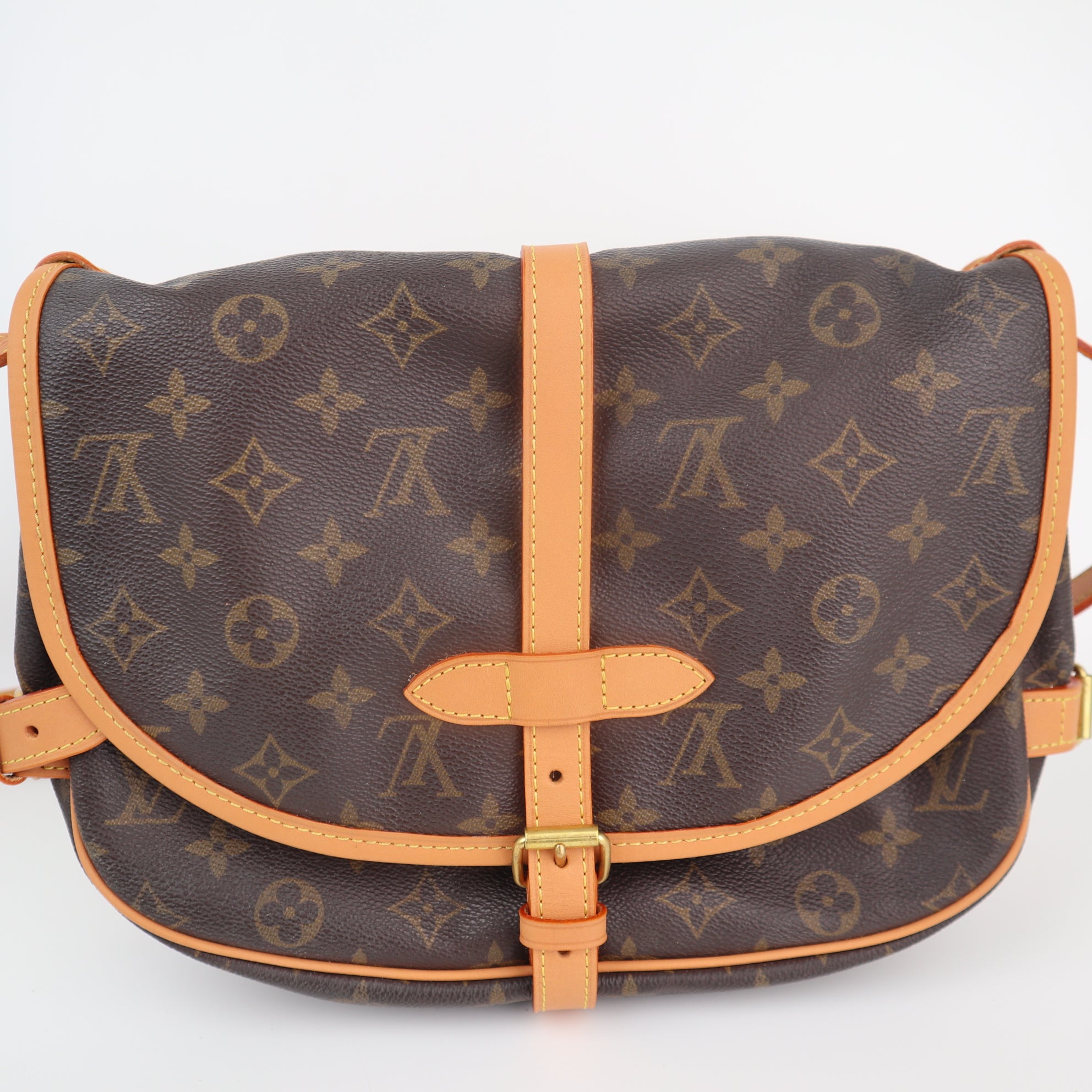 Louis Vuitton Monogram Canvas Saumur 30 Shoulder Bag C1742R | Pre-Owned Excellent Brown Monogram Canvas