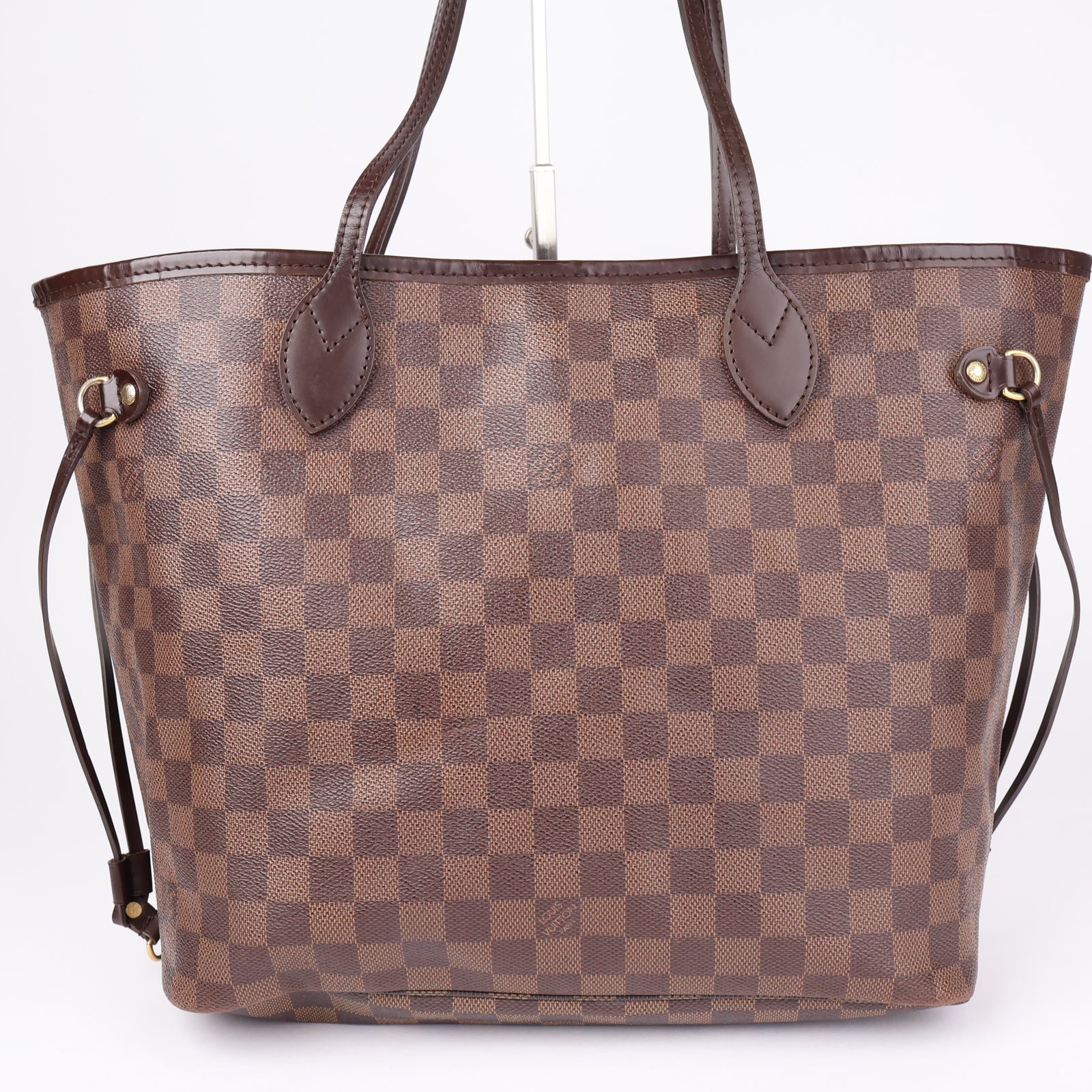 J1279 Louis Vuitton Neverfull MM Totebag Damier Ebene- Pre Owned