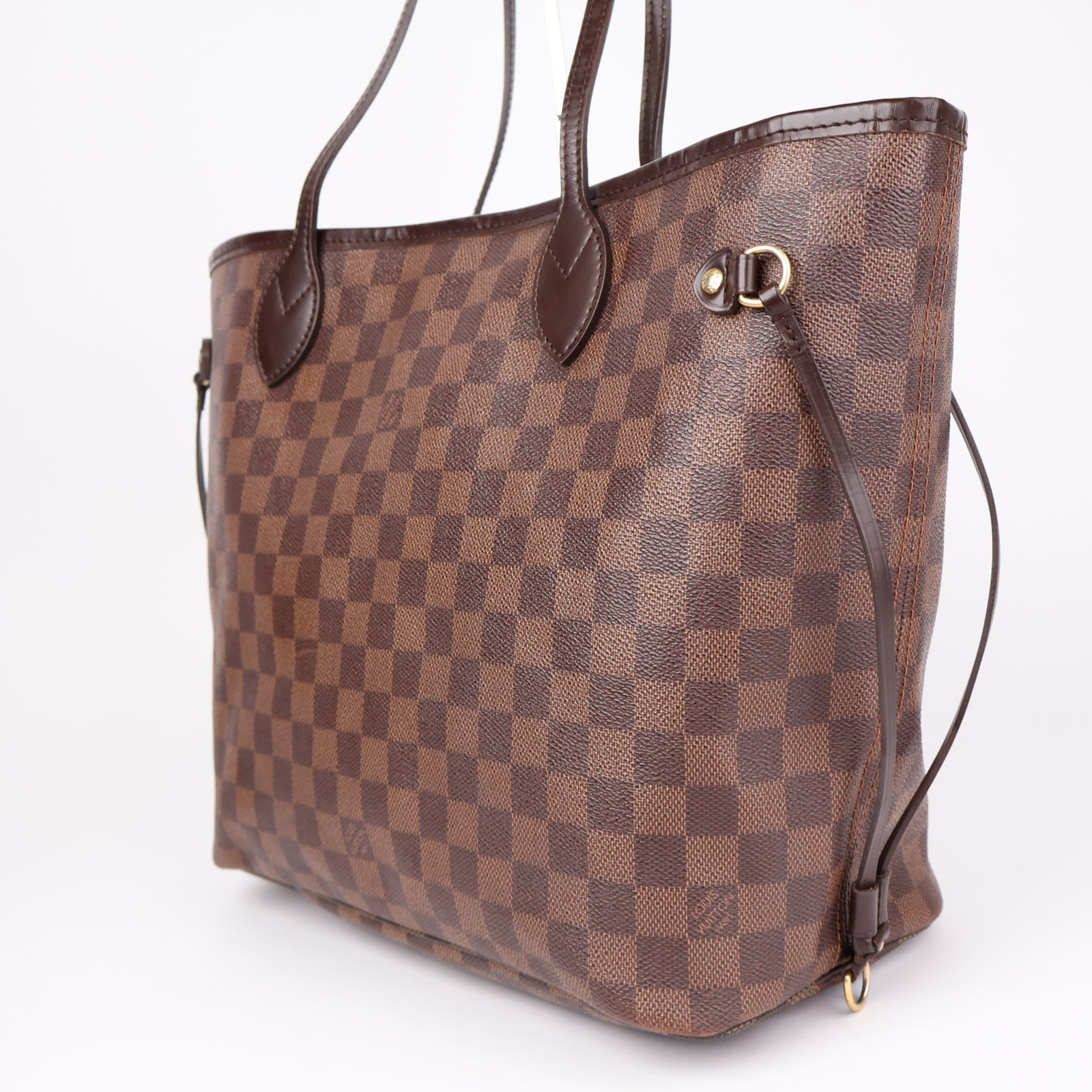 J1279 Louis Vuitton Neverfull MM Totebag Damier Ebene- Pre Owned