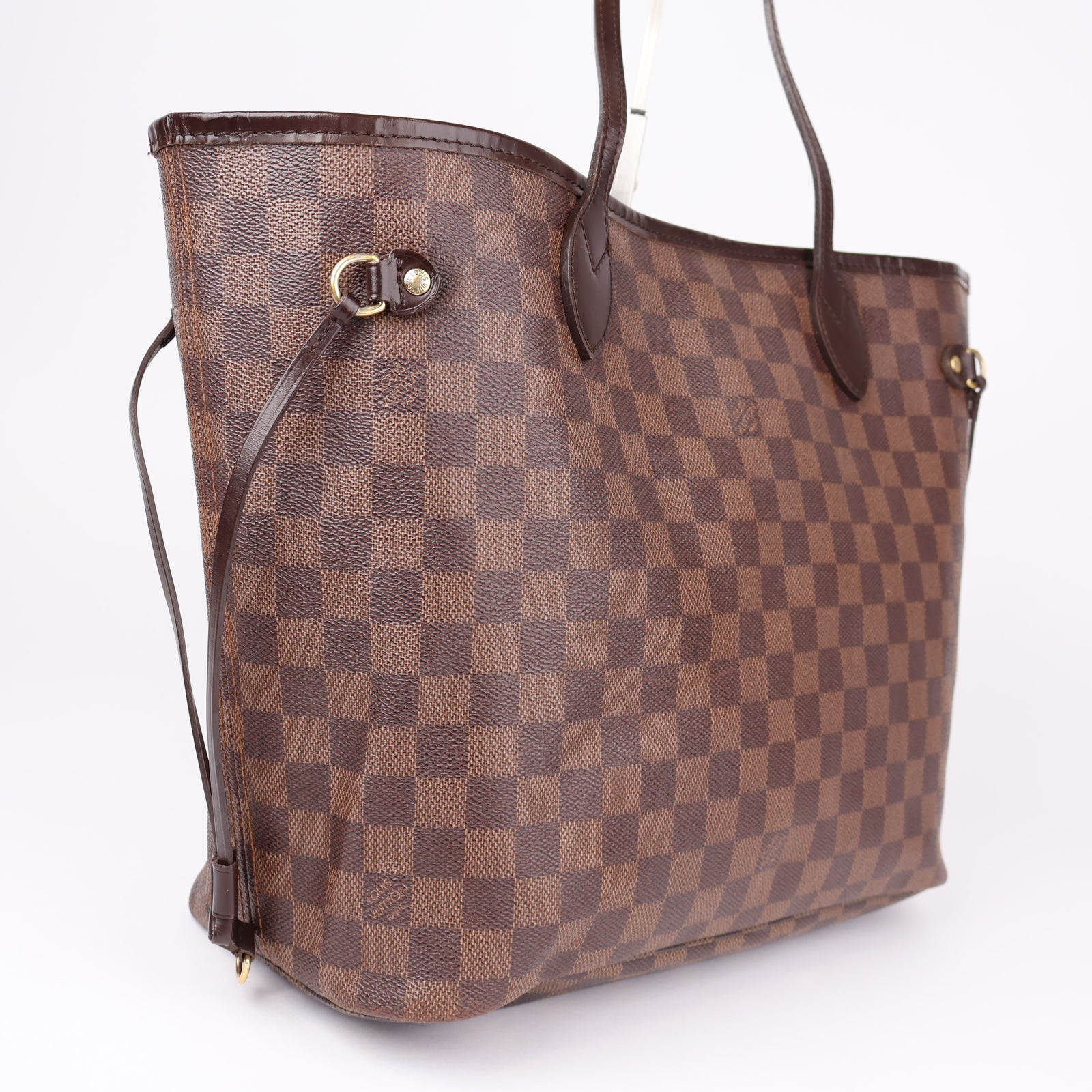 J1279 Louis Vuitton Neverfull MM Totebag Damier Ebene- Pre Owned