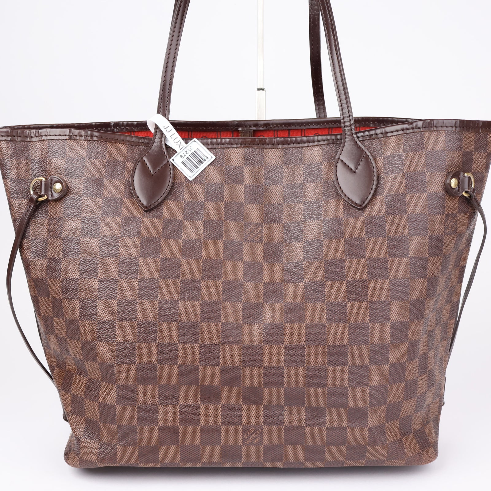 J1279 Louis Vuitton Neverfull MM Totebag Damier Ebene- Pre Owned