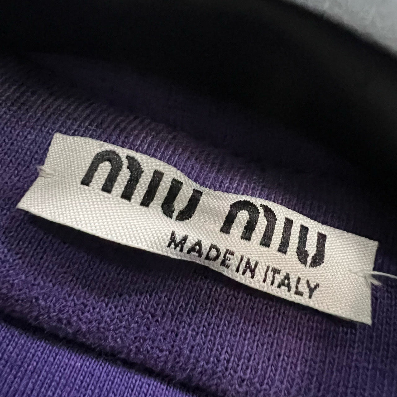 Miu Miu Purple Logo Print Jacket- 95% new