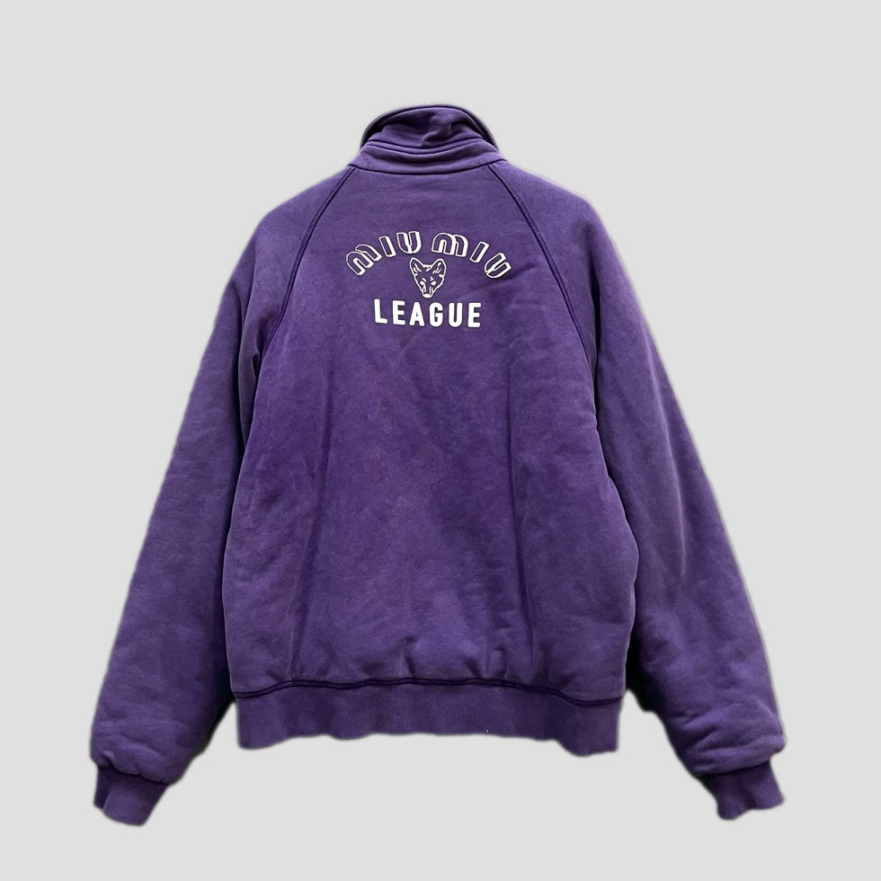 Miu Miu Purple Logo Print Jacket- 95% new
