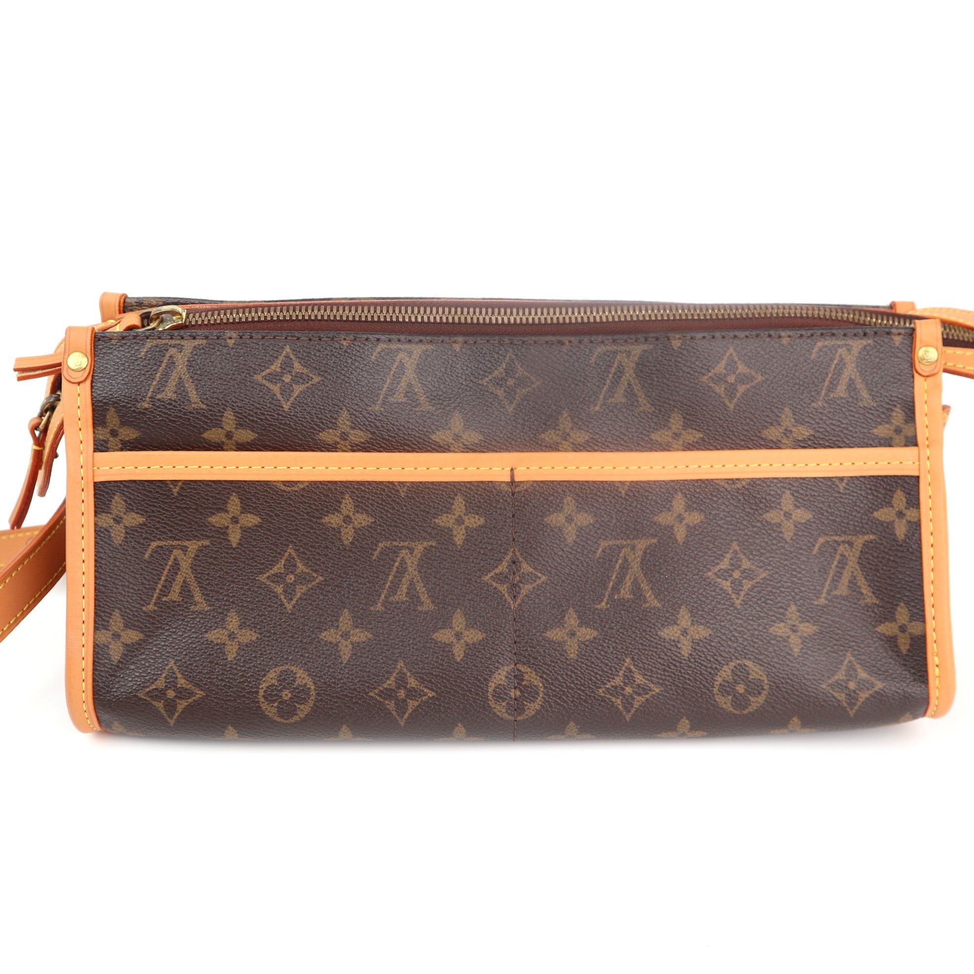 Louis Vuitton Monogram Canvas Popincourt Long Shoulder Bag C1745R | Pre-Owned Excellent Brown Monogram Canvas