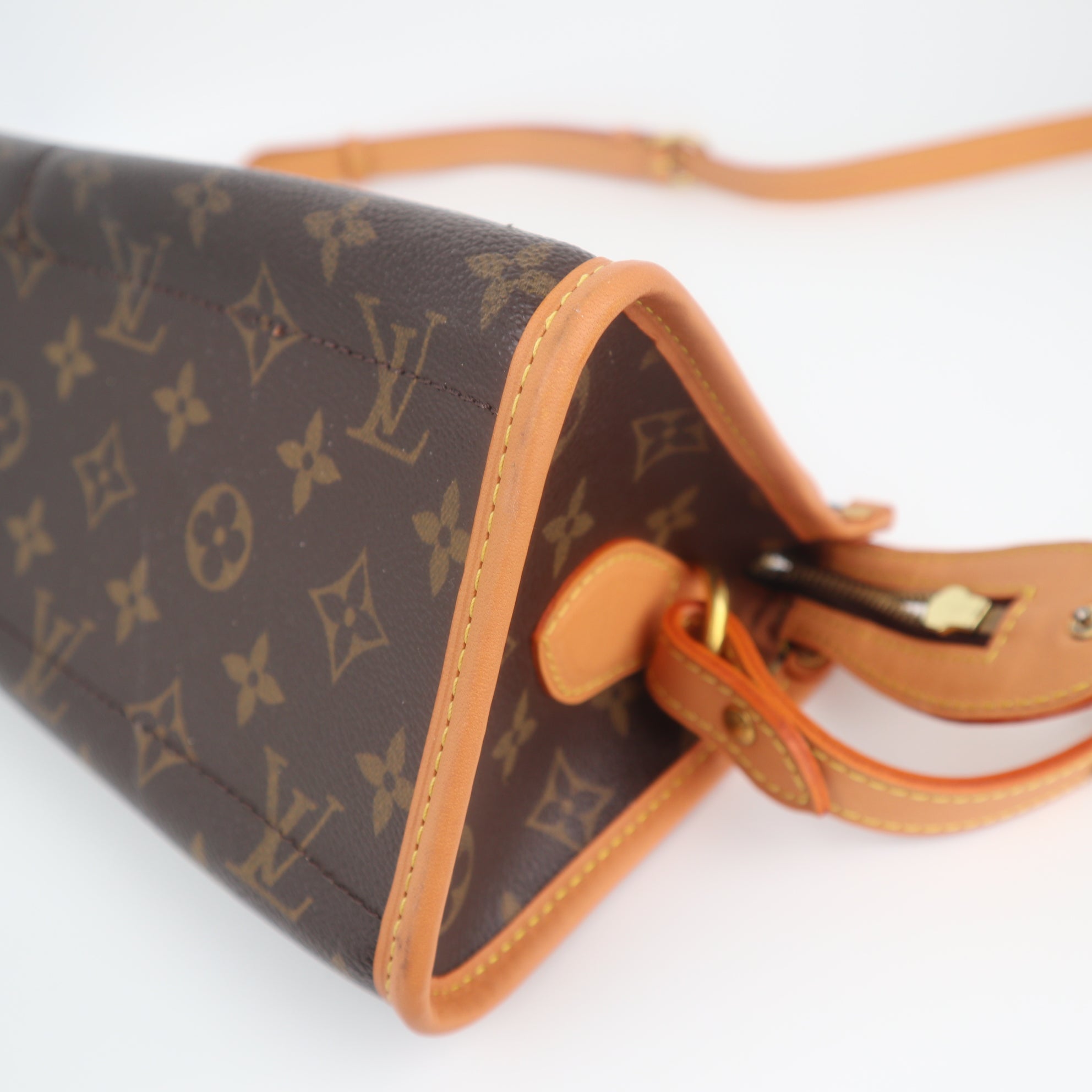 Louis Vuitton Monogram Canvas Popincourt Long Shoulder Bag C1745R | Pre-Owned Excellent Brown Monogram Canvas