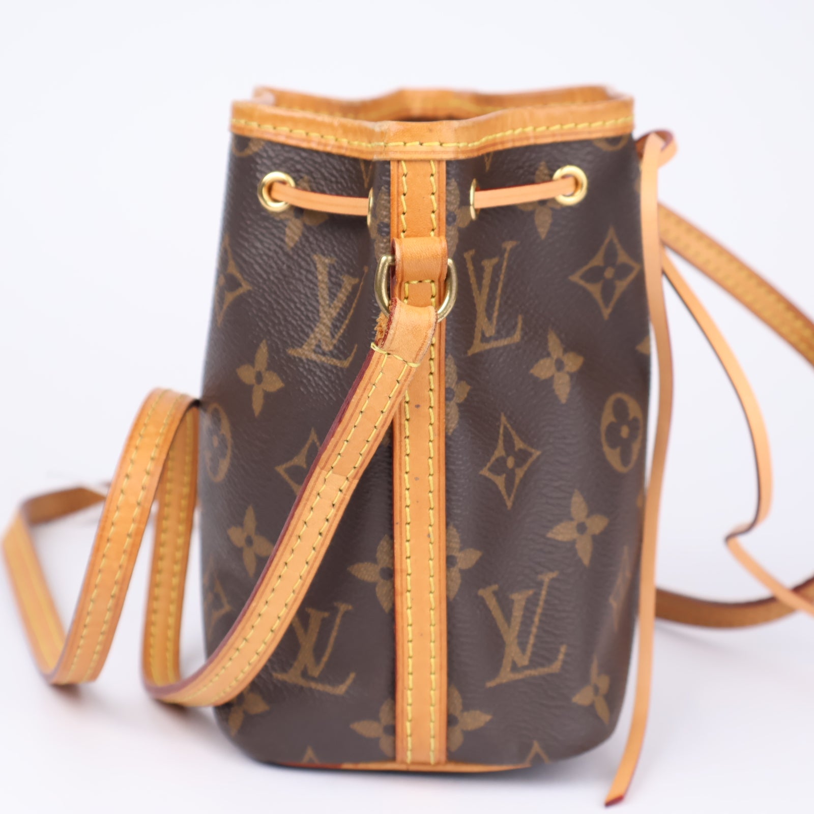 J1262 Louis Vuitton Monogram Coated Canvas Nano Noé- Pre Owned