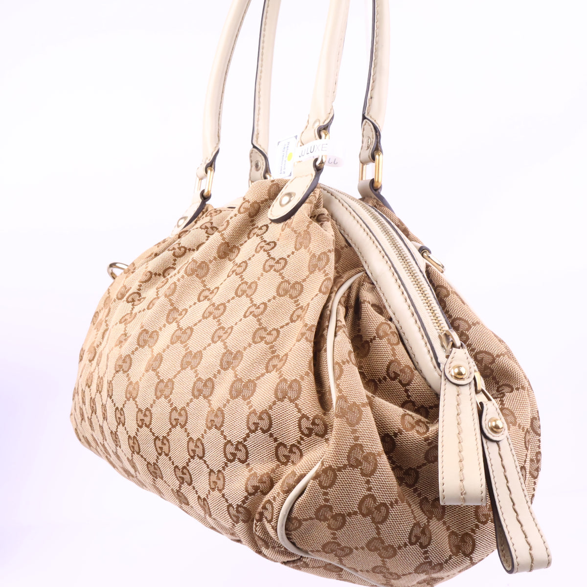 J2774 Gucci Shoulder Bag Sukey | Pre-Owned Excellent GG canvas