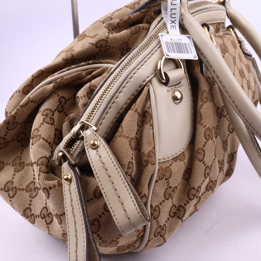 J2774 Gucci Shoulder Bag Sukey | Pre-Owned Excellent GG canvas