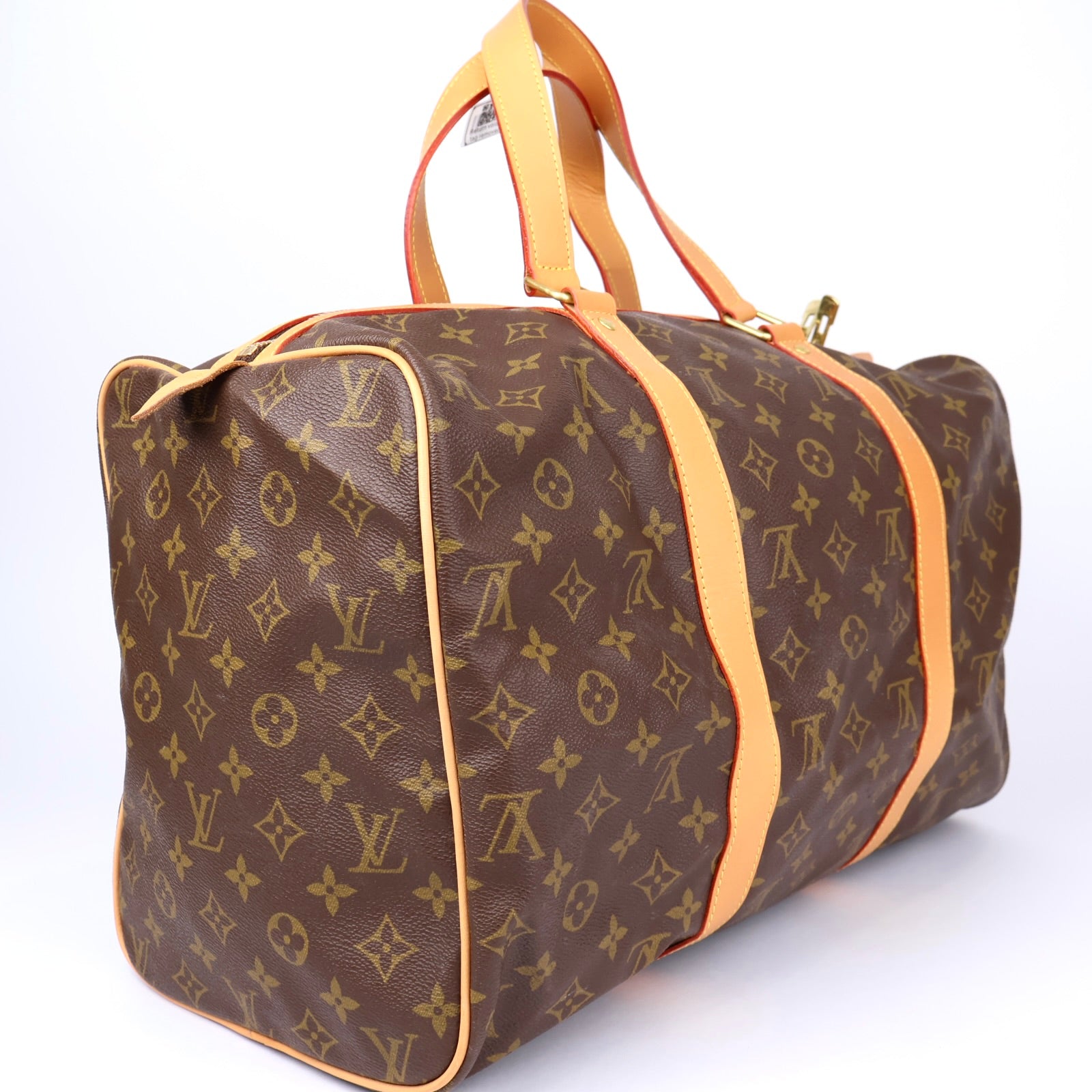 J1261 Louis Vuitton Brown Monogram Keepall 45 Leather- Pre Owned