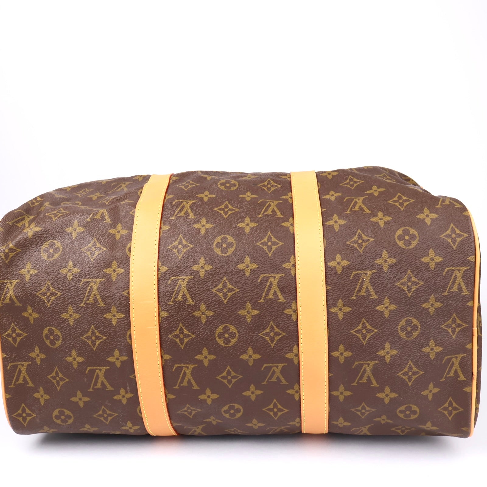 J1261 Louis Vuitton Brown Monogram Keepall 45 Leather- Pre Owned