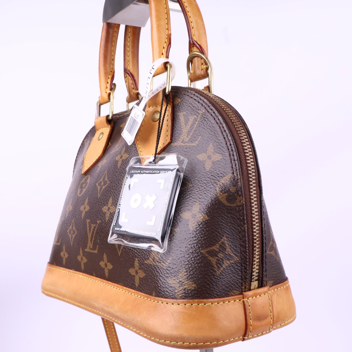 J2778 Louis Vuitton Top Handle Bag Alma BB | Pre-Owned Excellent Brown Monogram canvas