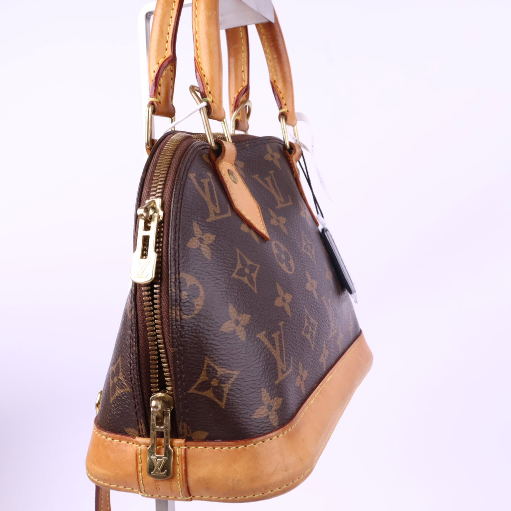 J2778 Louis Vuitton Top Handle Bag Alma BB | Pre-Owned Excellent Brown Monogram canvas