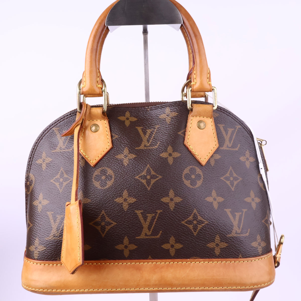 J2778 Louis Vuitton Top Handle Bag Alma BB | Pre-Owned Excellent Brown Monogram canvas