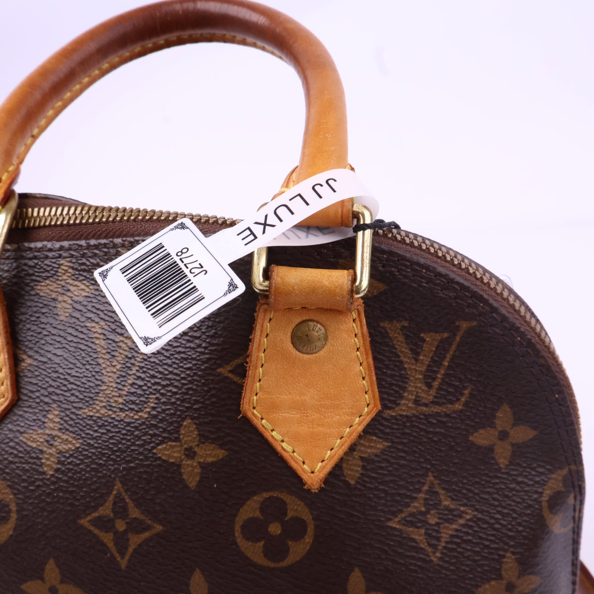 J2778 Louis Vuitton Top Handle Bag Alma BB | Pre-Owned Excellent Brown Monogram canvas
