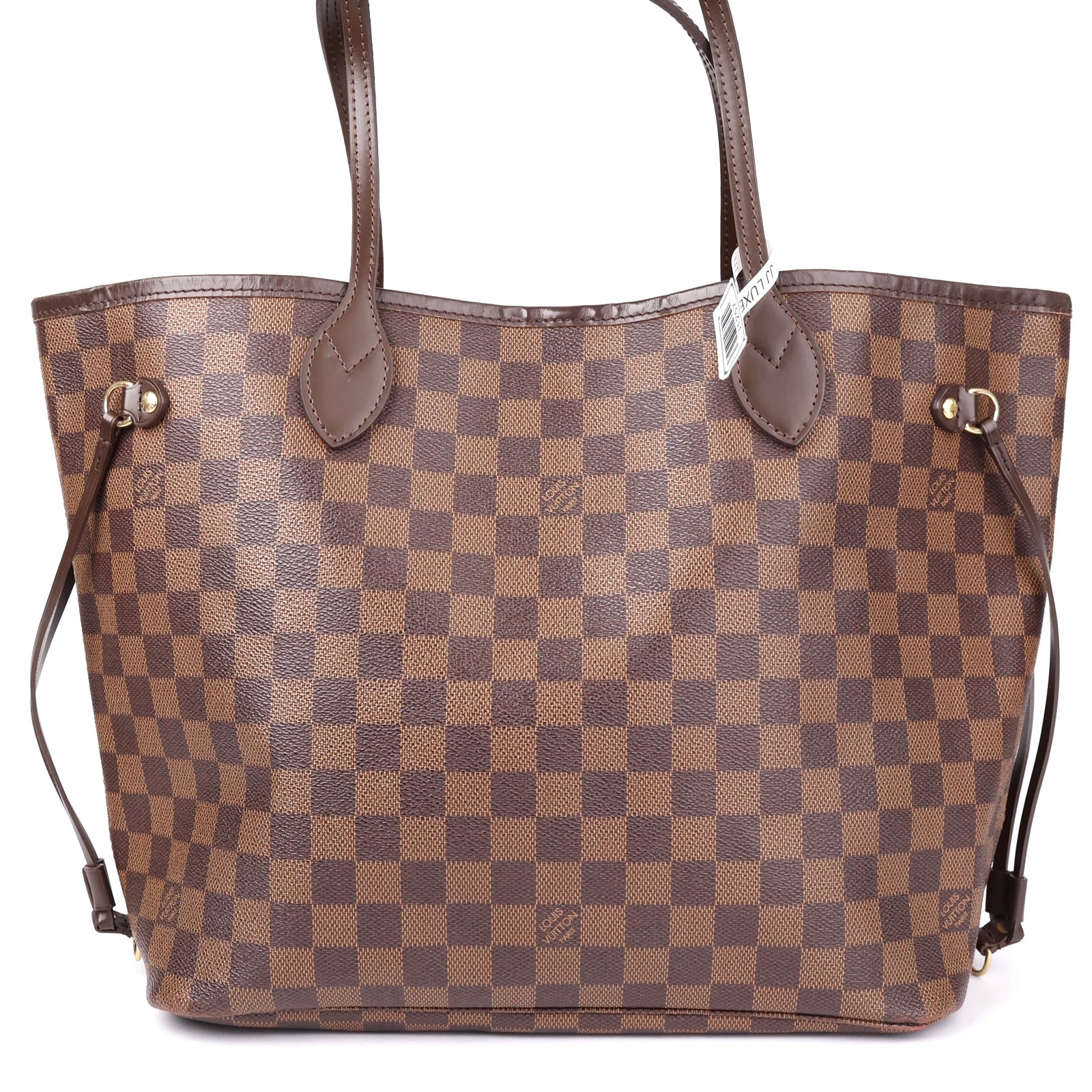J1257 Louis Vuitton Pre-Owned Neverfull Damier MM Tote Bag- Pre Owned