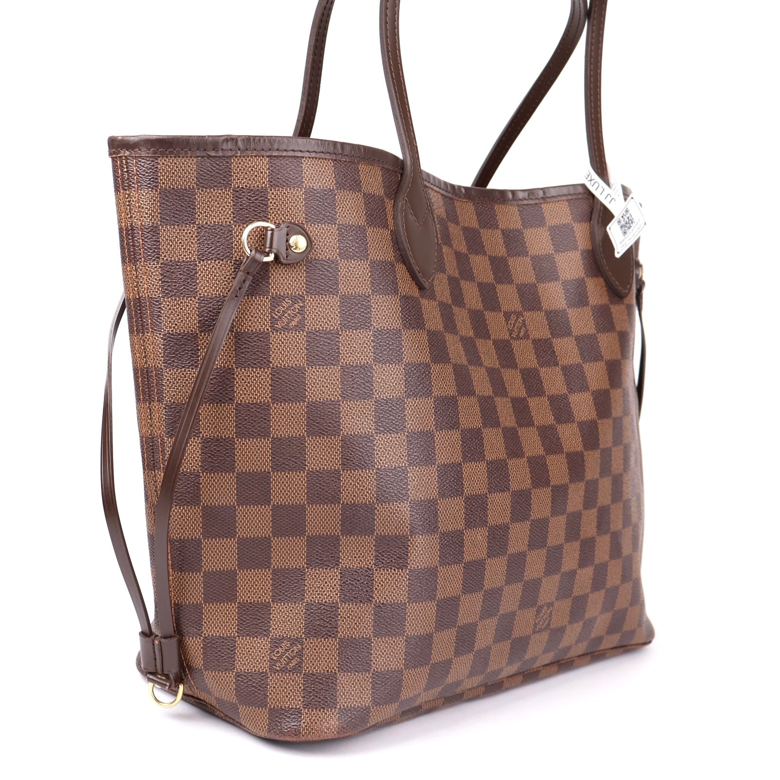 J1257 Louis Vuitton Pre-Owned Neverfull Damier MM Tote Bag- Pre Owned