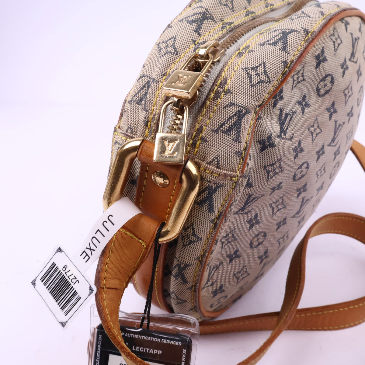 J2779 Louis Vuitton Crossbody Bag Mini Lin Jeanne | Pre-Owned Excellent Mini Lin canvas