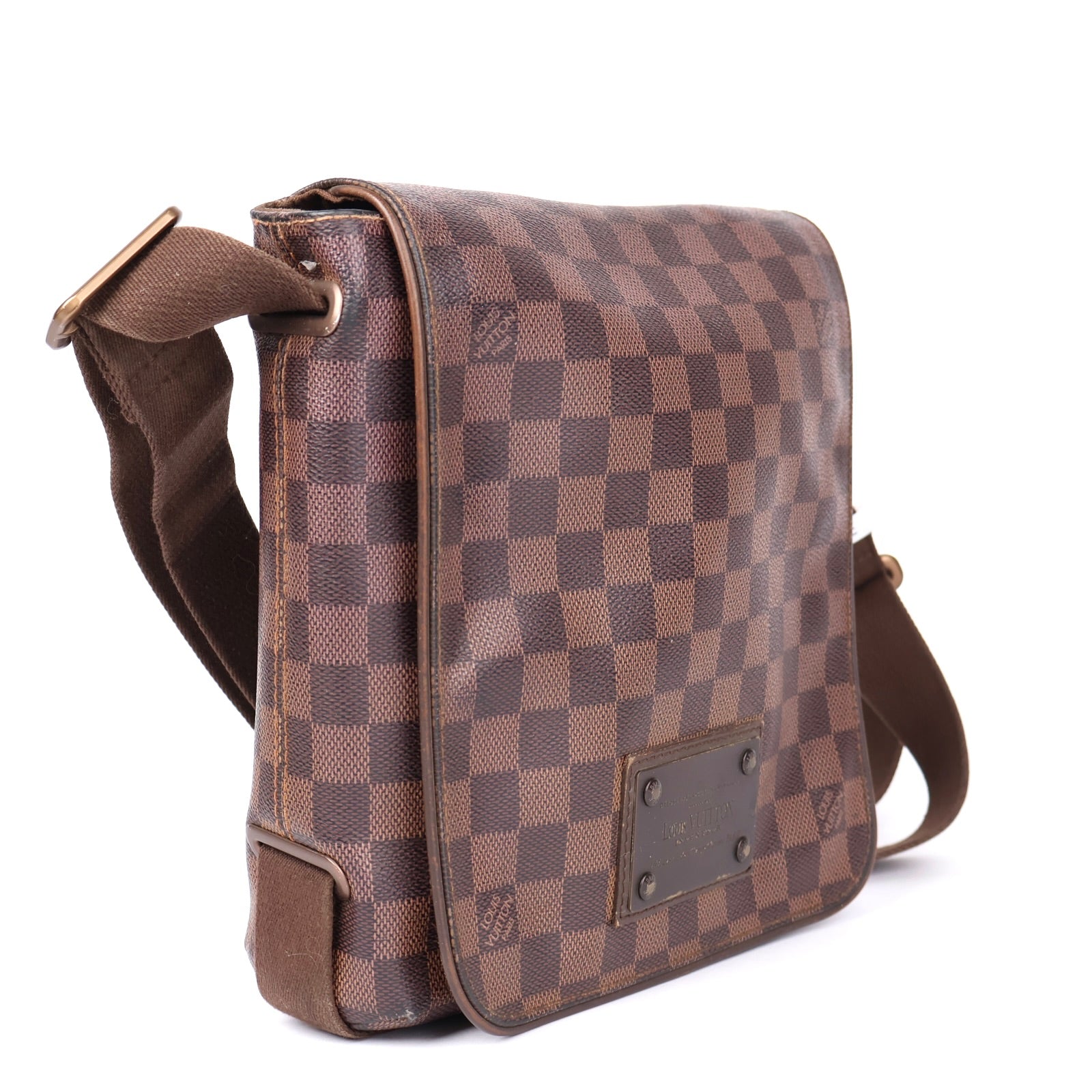 J1254 Louis Vuitton Damier Canvas Brooklyn Messenger Bag- Pre Owned