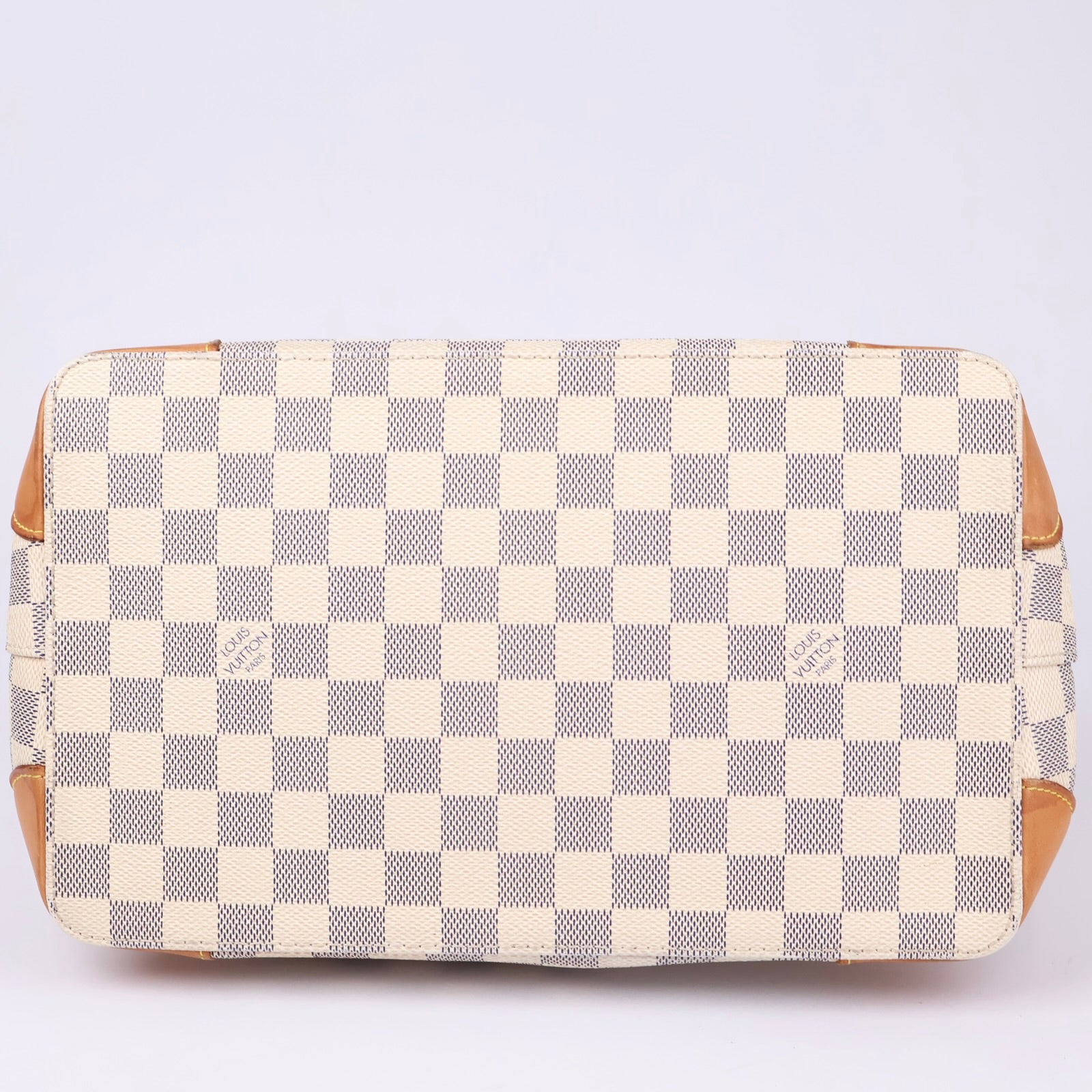 J1255 Louis Vuitton White Damier Azur Hampstead PM Bag- Pre Owned