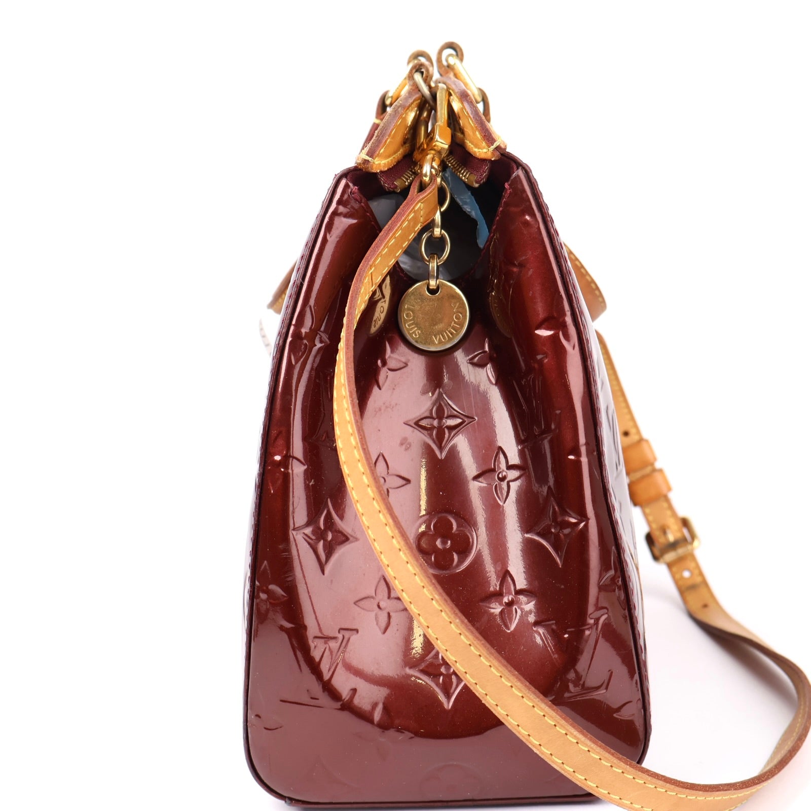 J1246 Louis Vuitton Rouge Fauviste Monogram Vernis Brea Tote- Pre Owned