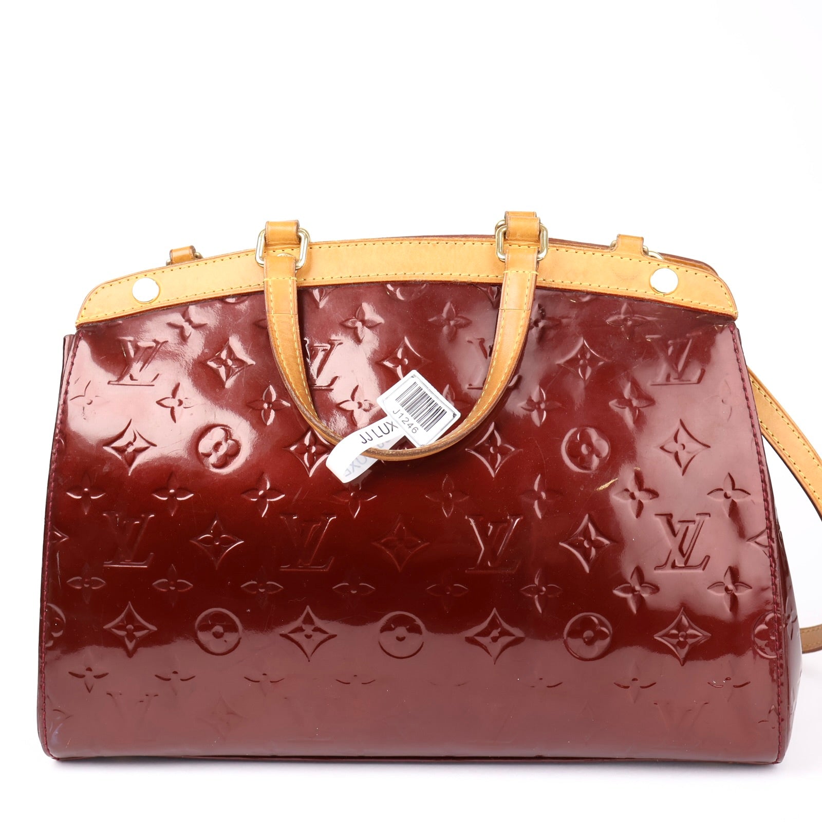 J1246 Louis Vuitton Rouge Fauviste Monogram Vernis Brea Tote- Pre Owned