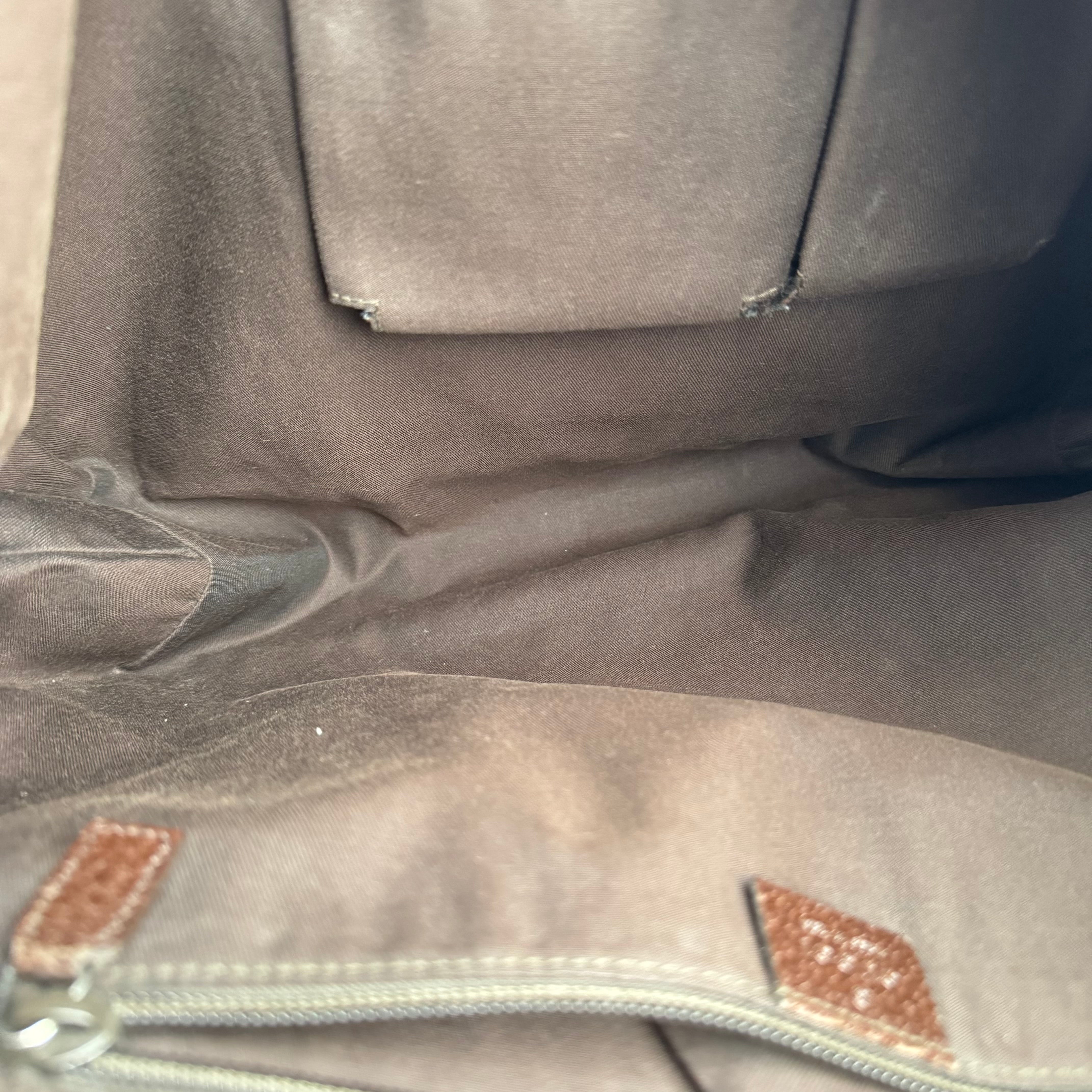 J1197 Gucci Web Strap Messenger GG Medium Brown- Pre Owned