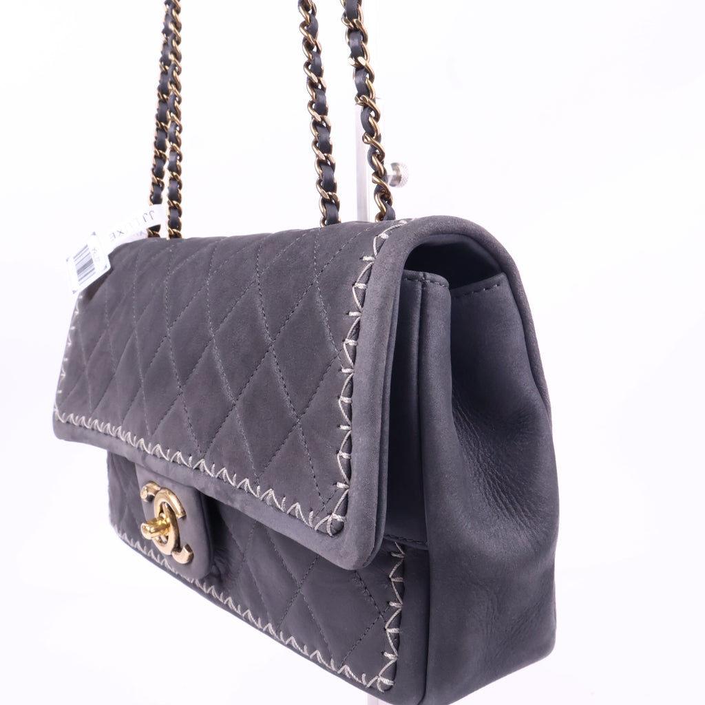 J2784 Chanel Shoulder Bag Happy Stitch | Pre-Owned Like New Nubuck leather