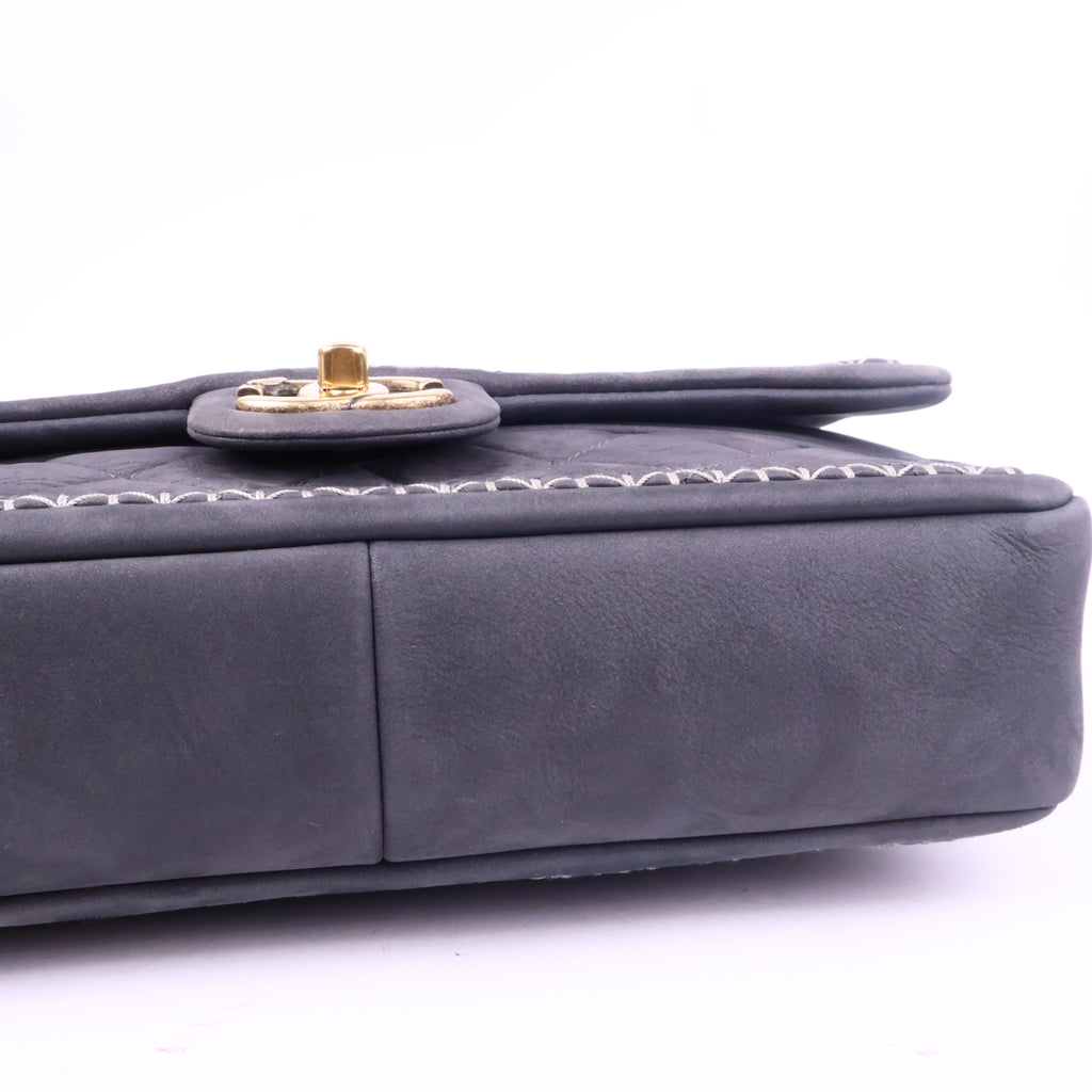 J2784 Chanel Shoulder Bag Happy Stitch | Pre-Owned Like New Nubuck leather