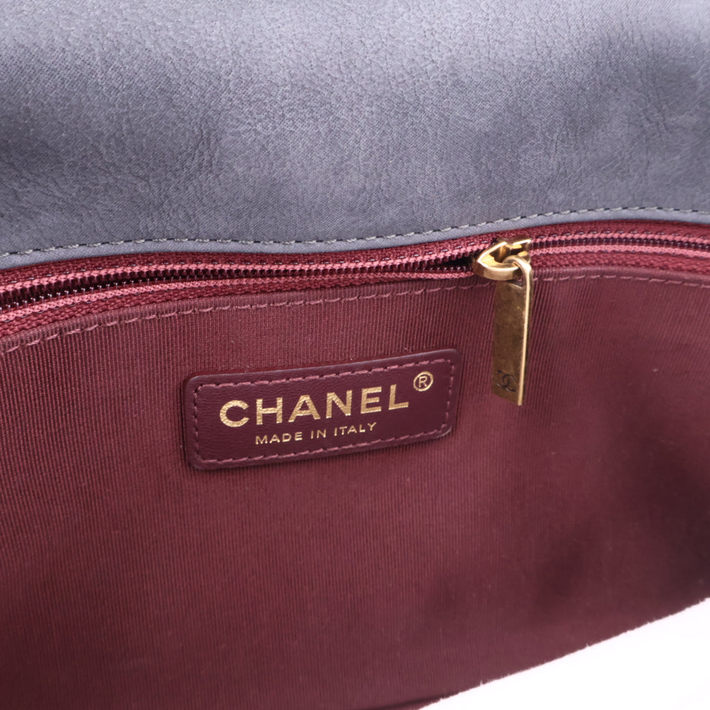 J2784 Chanel Shoulder Bag Happy Stitch | Pre-Owned Like New Nubuck leather