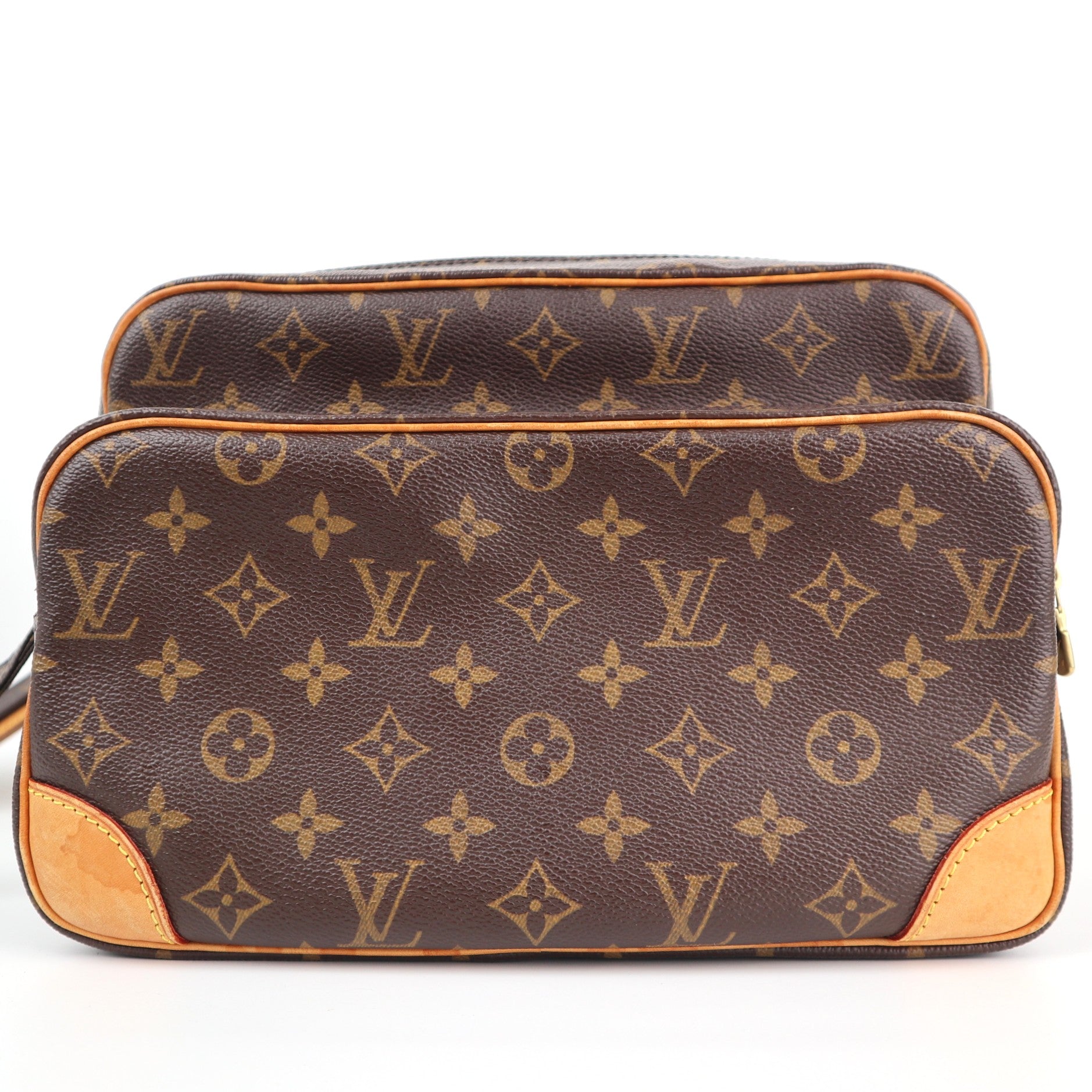 Louis Vuitton Monogram Canvas Nile Shoulder Bag C1758 | Pre-Owned Very Good Brown Monogram Canvas