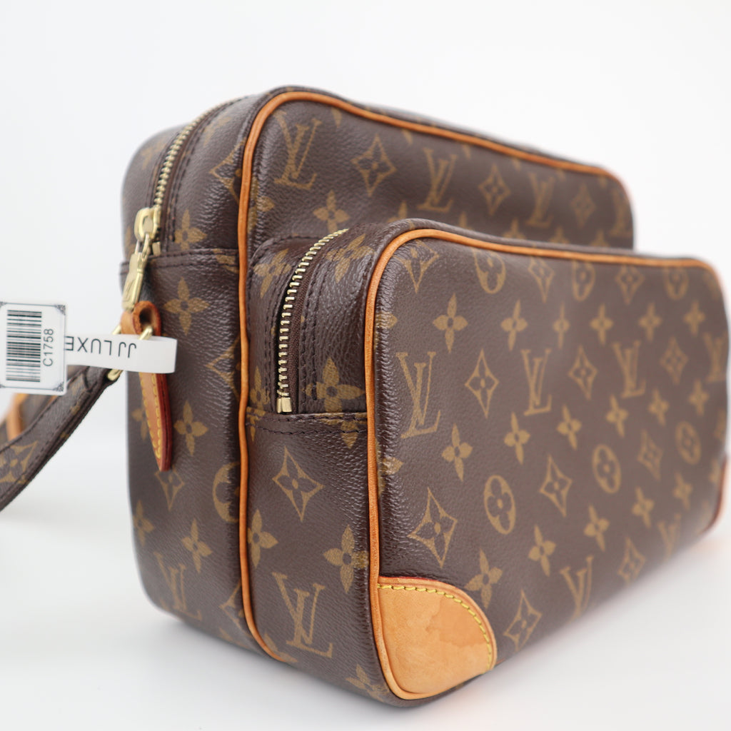 Louis Vuitton Monogram Canvas Nile Shoulder Bag C1758 | Pre-Owned Very Good Brown Monogram Canvas