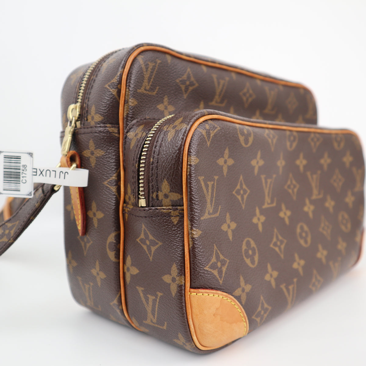Louis Vuitton Monogram Canvas Nile Shoulder Bag C1758 | Pre-Owned Very Good Brown Monogram Canvas