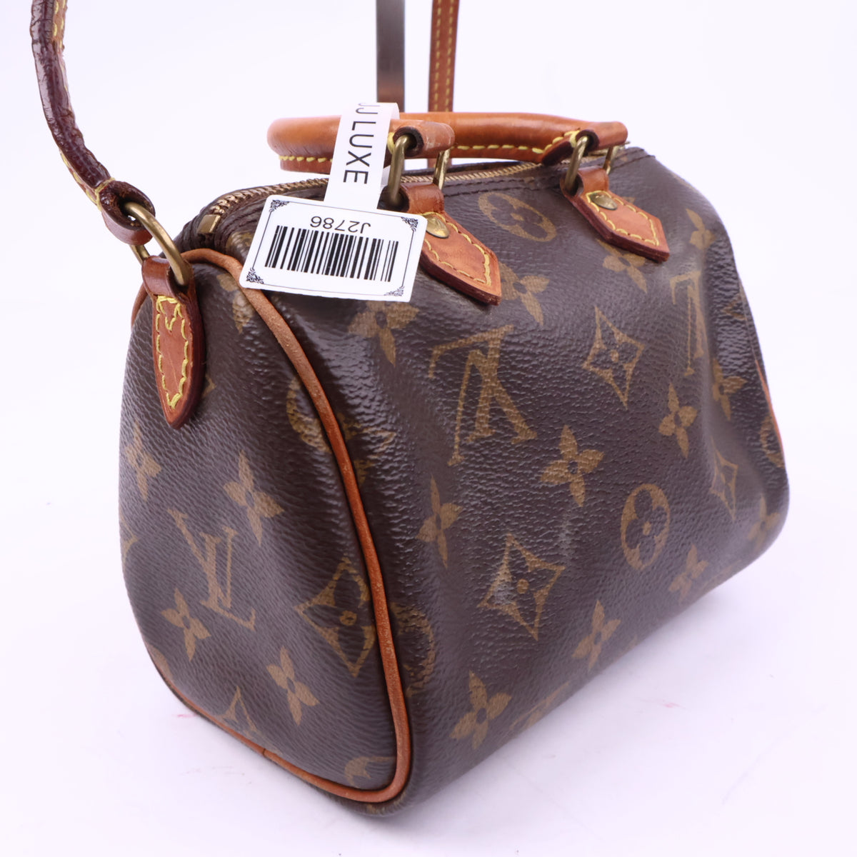 J2786 Louis Vuitton Top Handle Bag Nano Speedy 25 | Pre-Owned Excellent Brown Monogram canvas