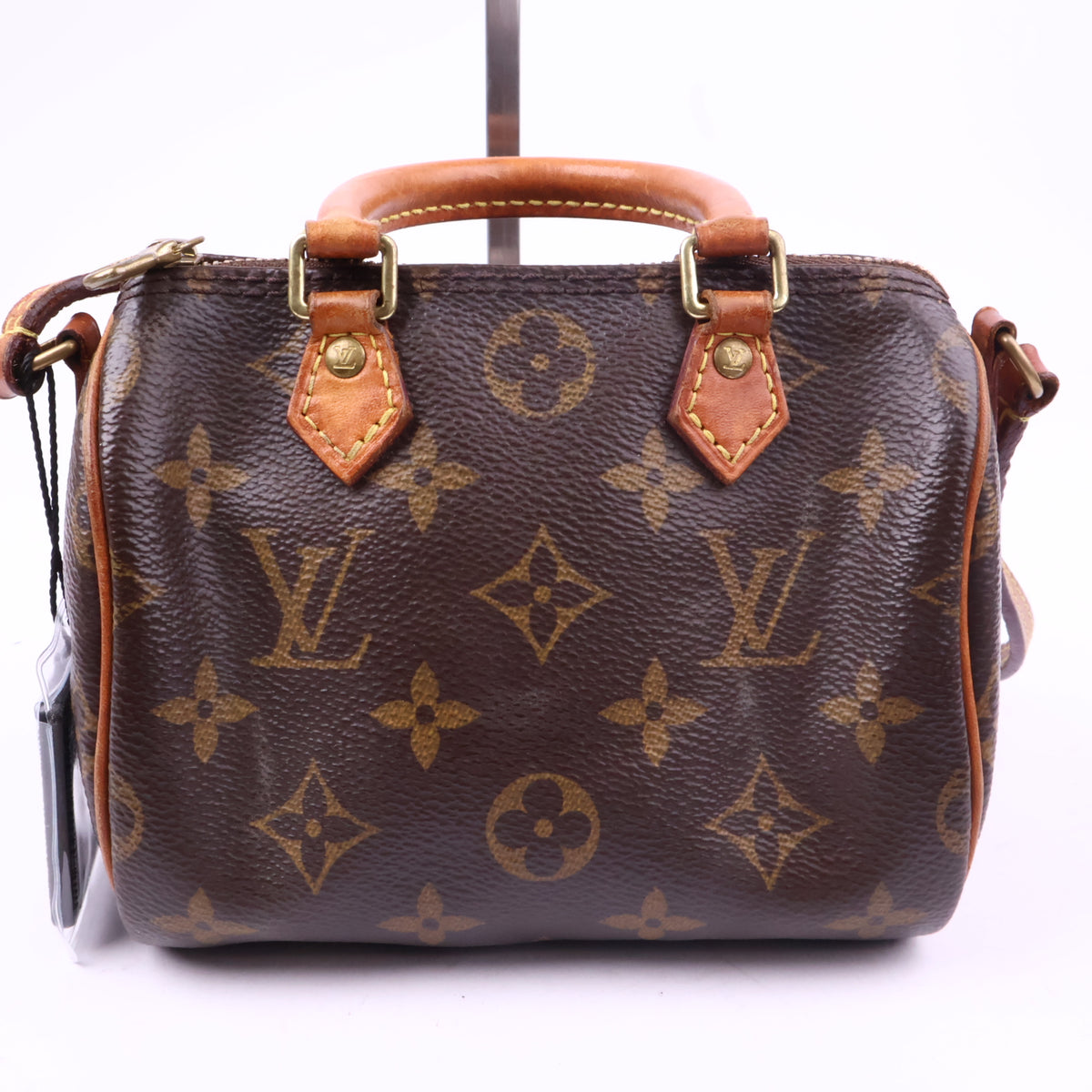 J2786 Louis Vuitton Top Handle Bag Nano Speedy 25 | Pre-Owned Excellent Brown Monogram canvas