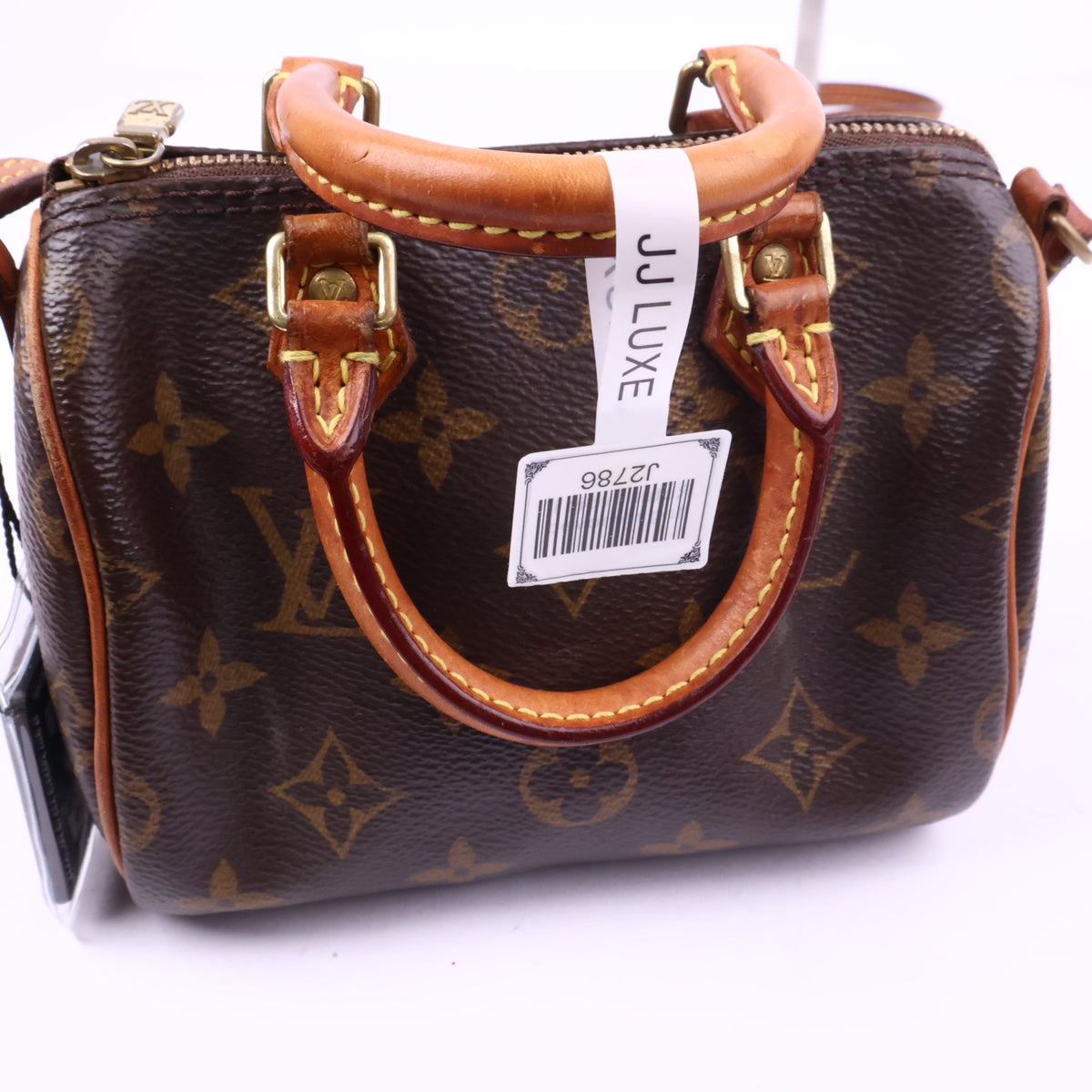 J2786 Louis Vuitton Top Handle Bag Nano Speedy 25 | Pre-Owned Excellent Brown Monogram canvas