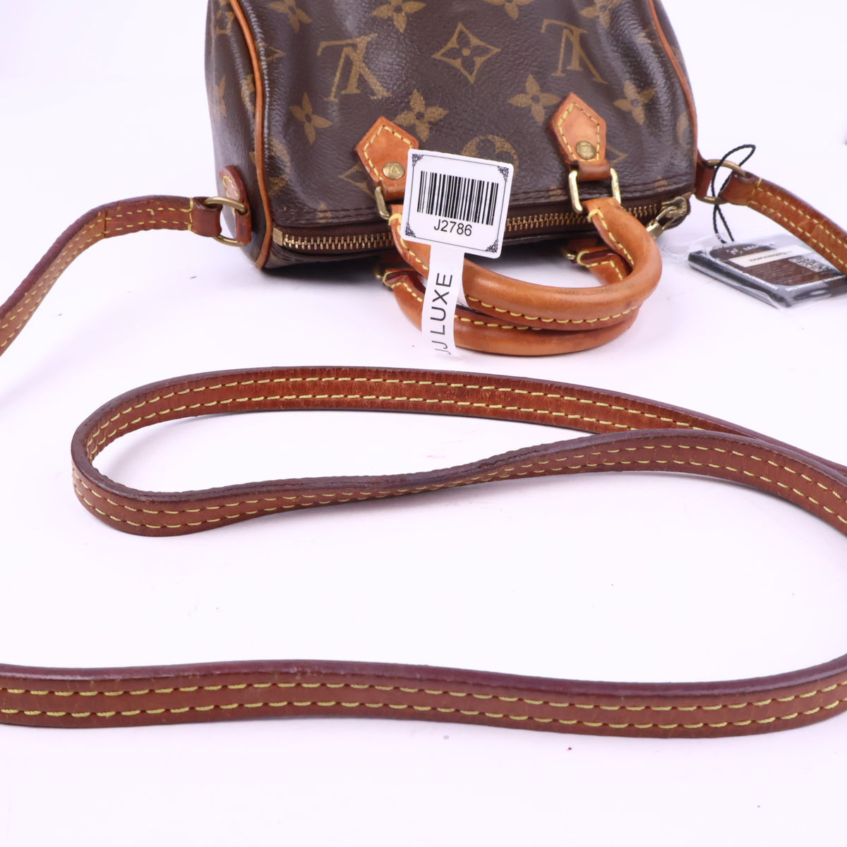 J2786 Louis Vuitton Top Handle Bag Nano Speedy 25 | Pre-Owned Excellent Brown Monogram canvas
