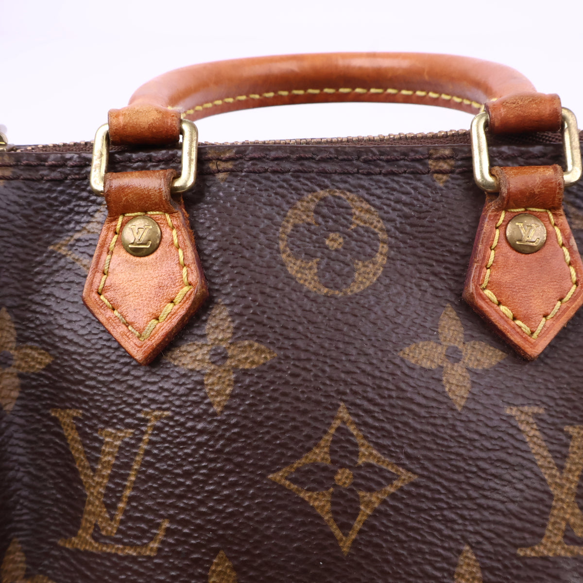 J2786 Louis Vuitton Top Handle Bag Nano Speedy 25 | Pre-Owned Excellent Brown Monogram canvas