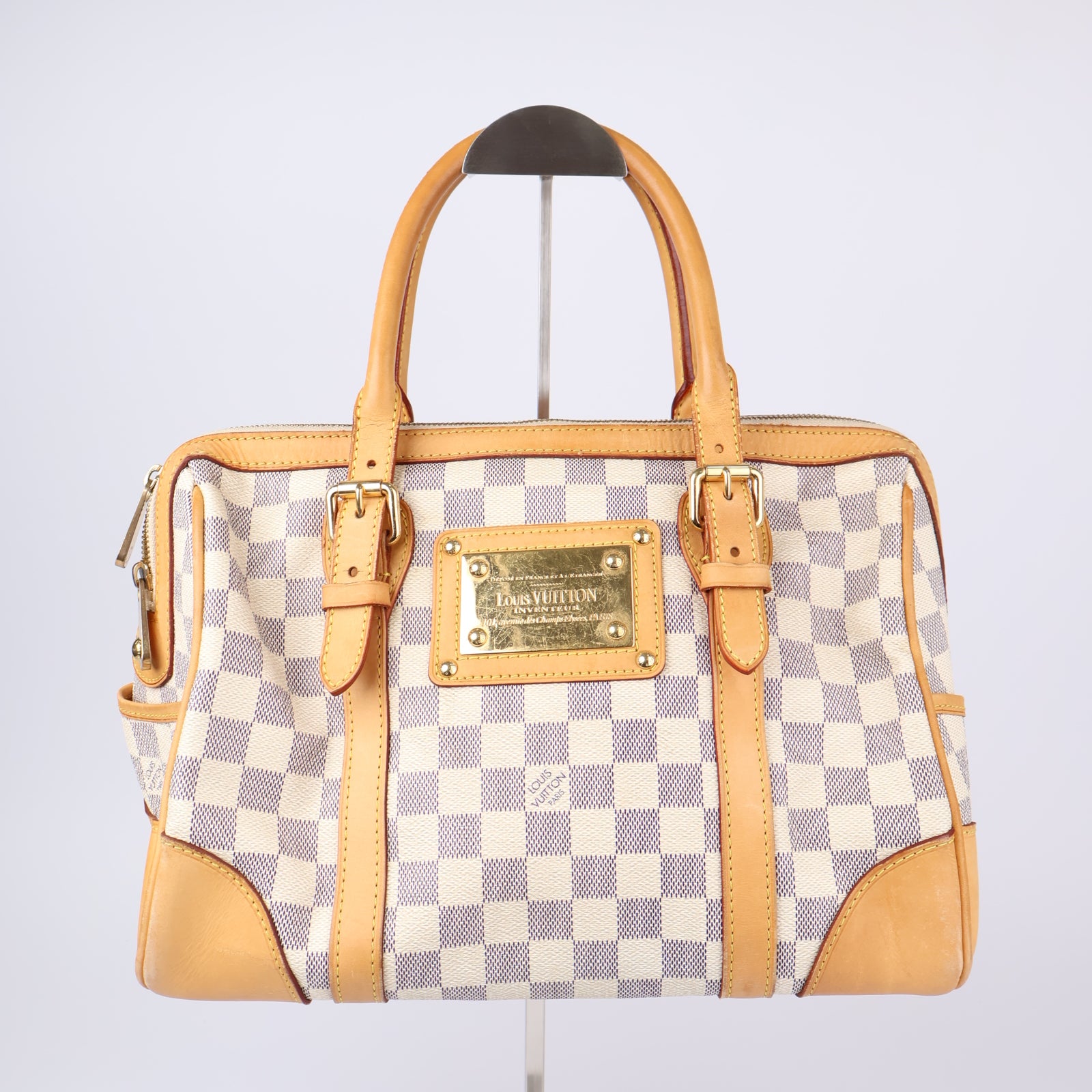 J1239-LOUIS VUITTON Berkeley Damier Azur Canvas- Pre Owned