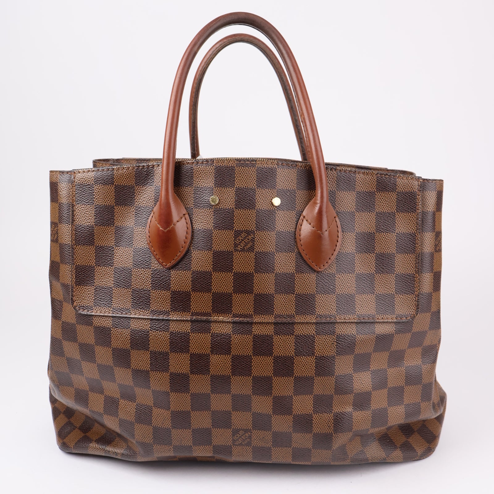 J1240-Louis Vuitton Damier Ascot Handbag Damier ebene- Pre Owned