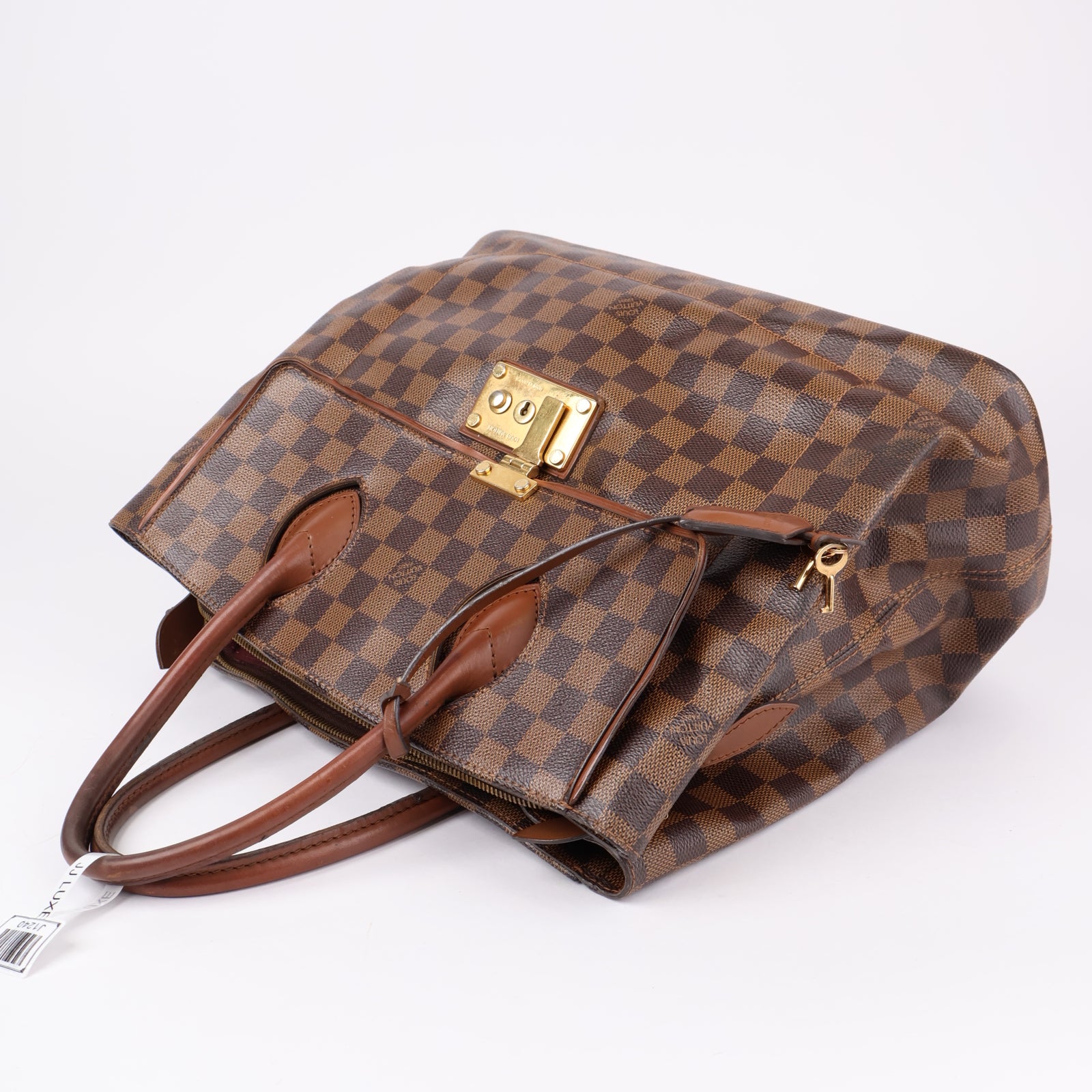 J1240-Louis Vuitton Damier Ascot Handbag Damier ebene- Pre Owned